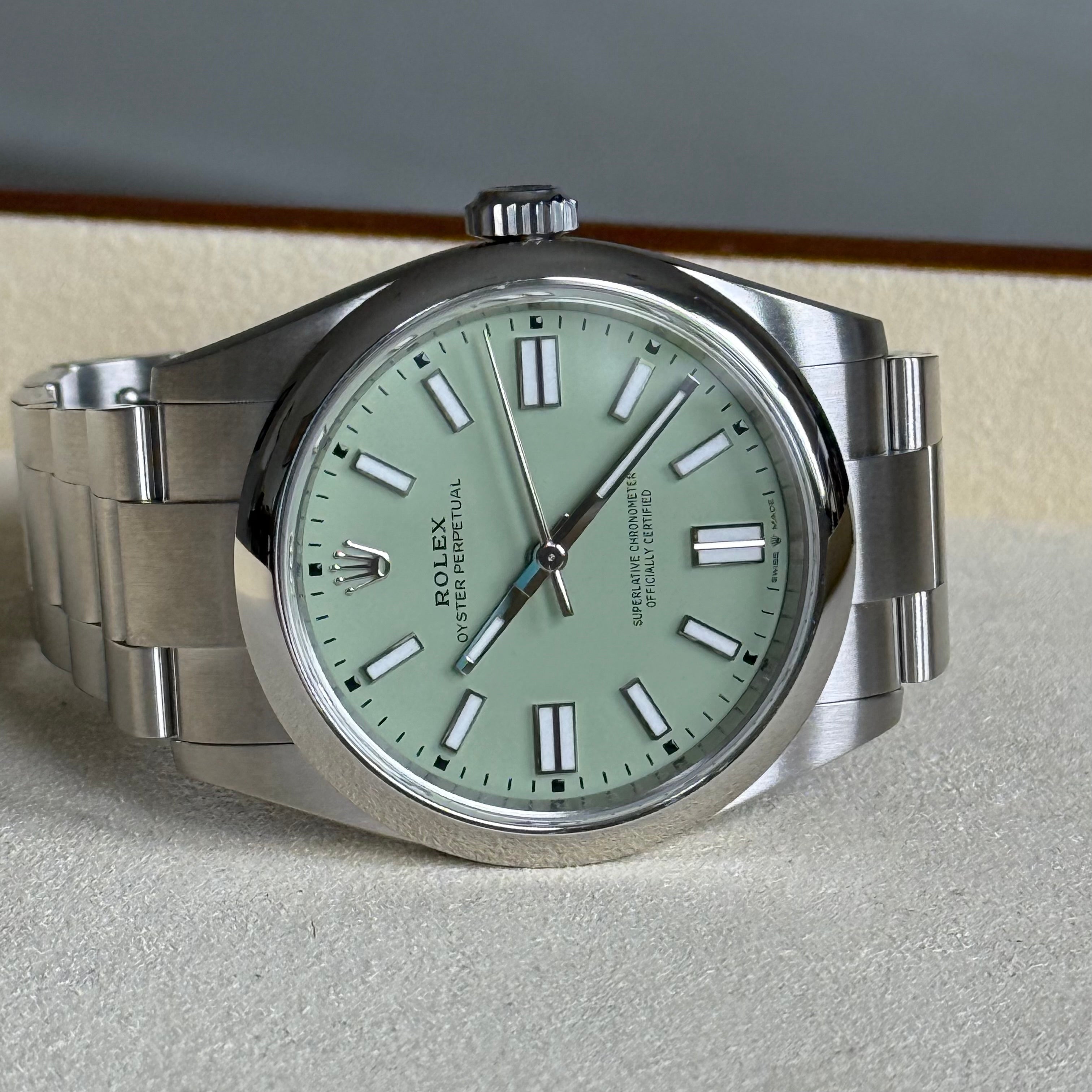 Rolex Oyster Perpetual Pistachio Dial 134300