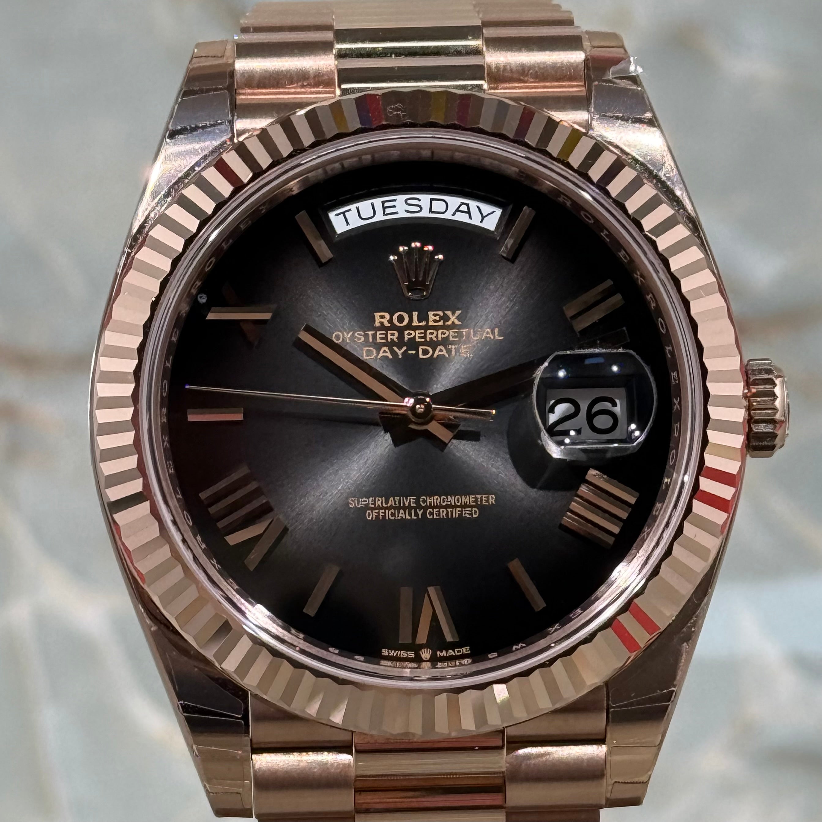 Rolex Day-Date 40 Slate Ombre Roman Dial 228235