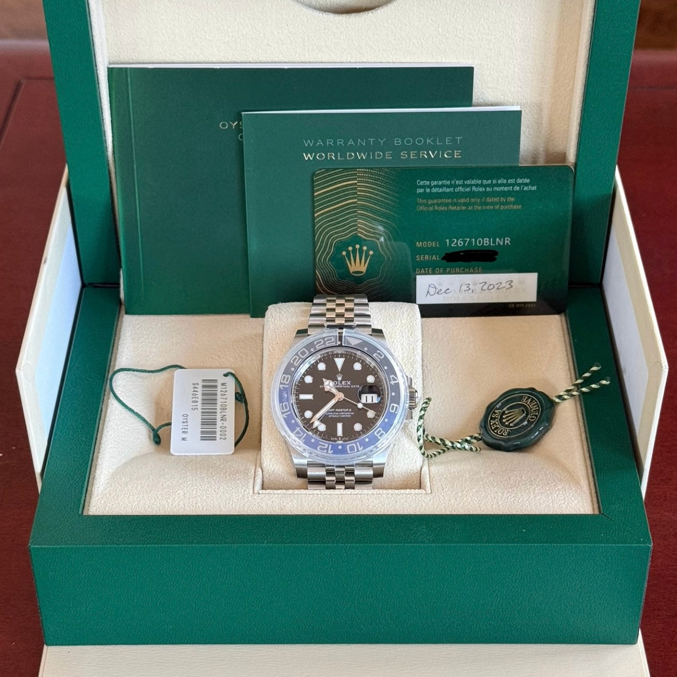 Rolex GMT-Master II Batgirl Black Dial 126710BLNR