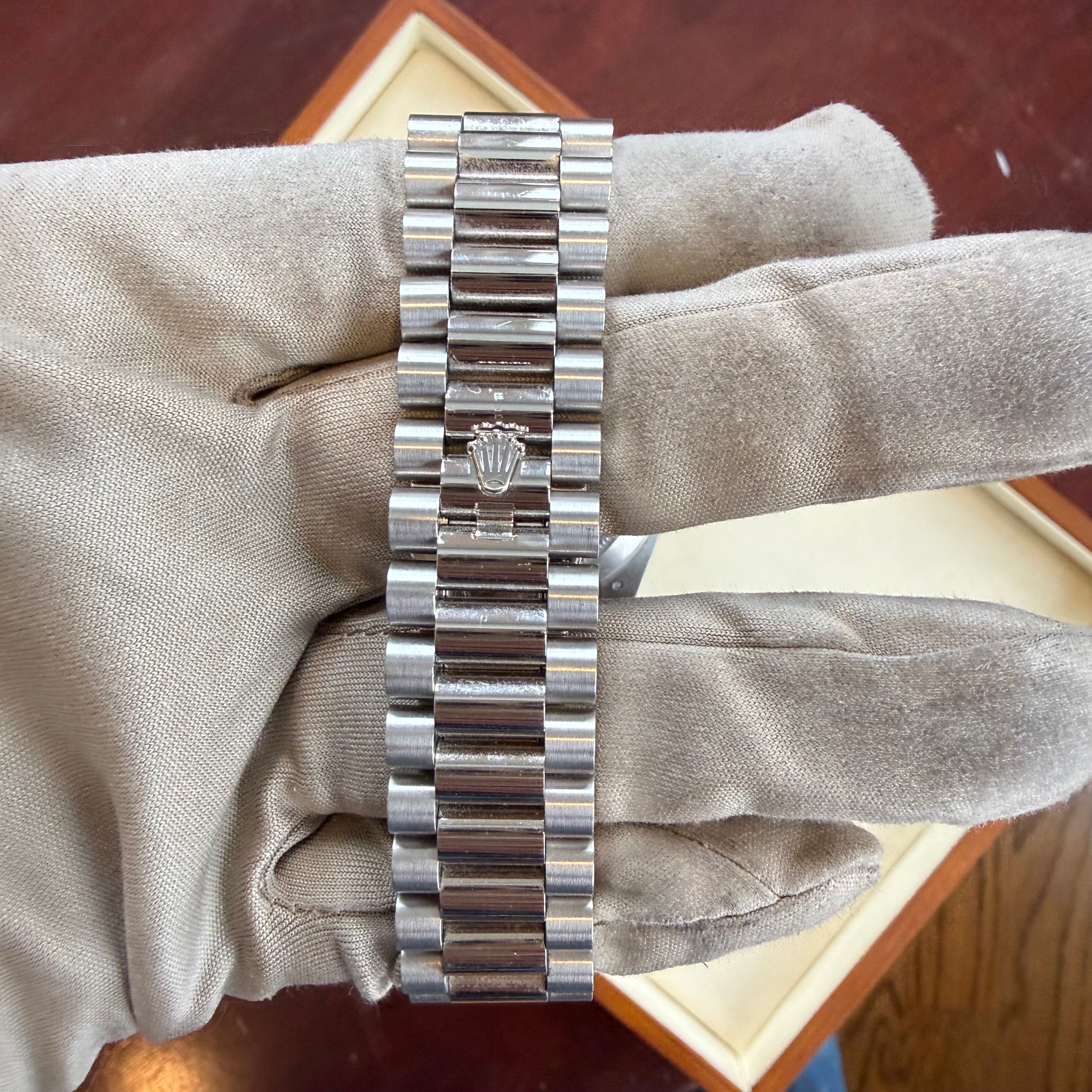 Rolex Day-Date 40 Ice Blue Roman Dial 228206