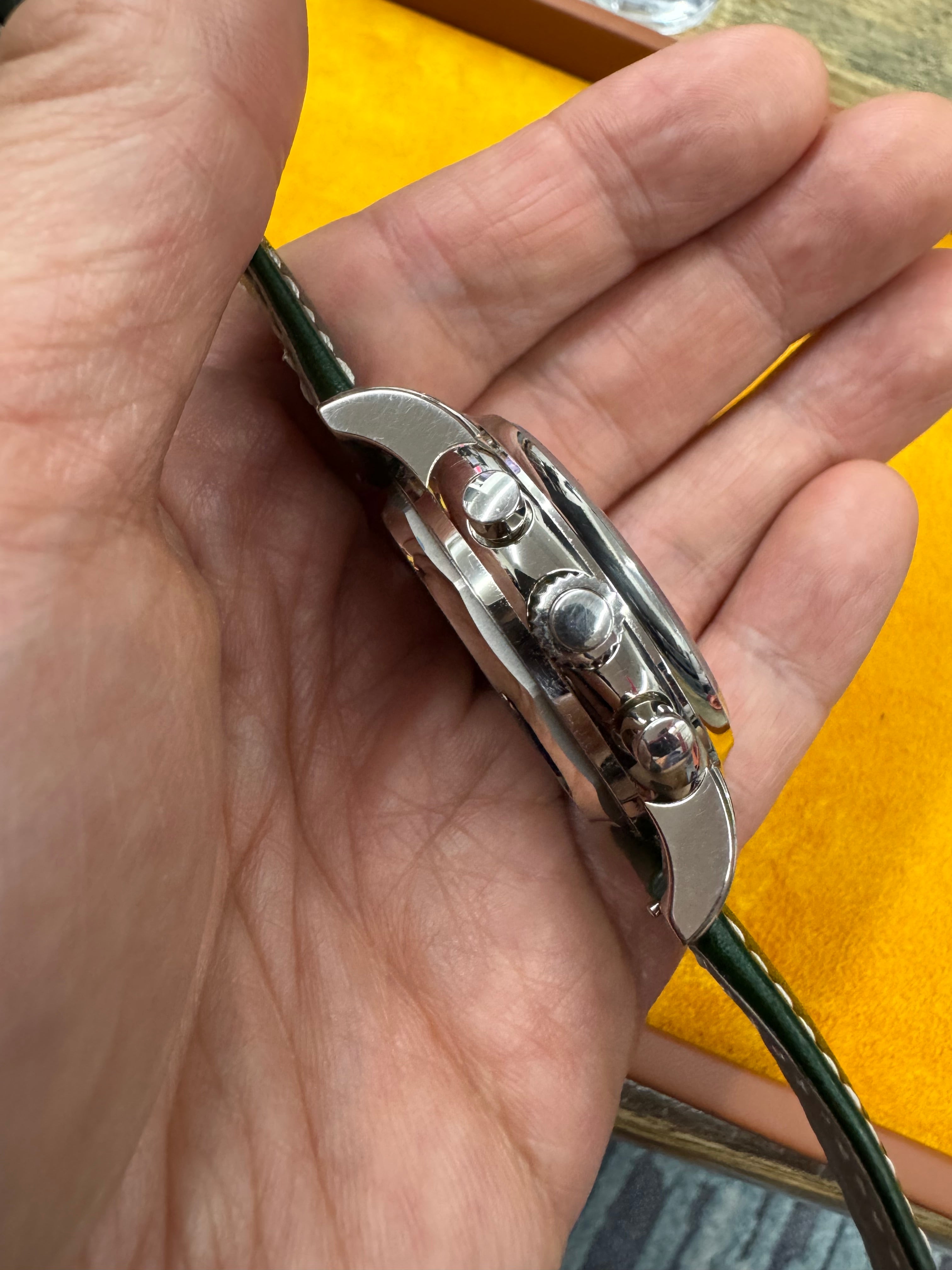 Patek Philippe Grand Complications - Split-Seconds Chronograph - Perpetual Calendar Olive Green Dial 5204G-001