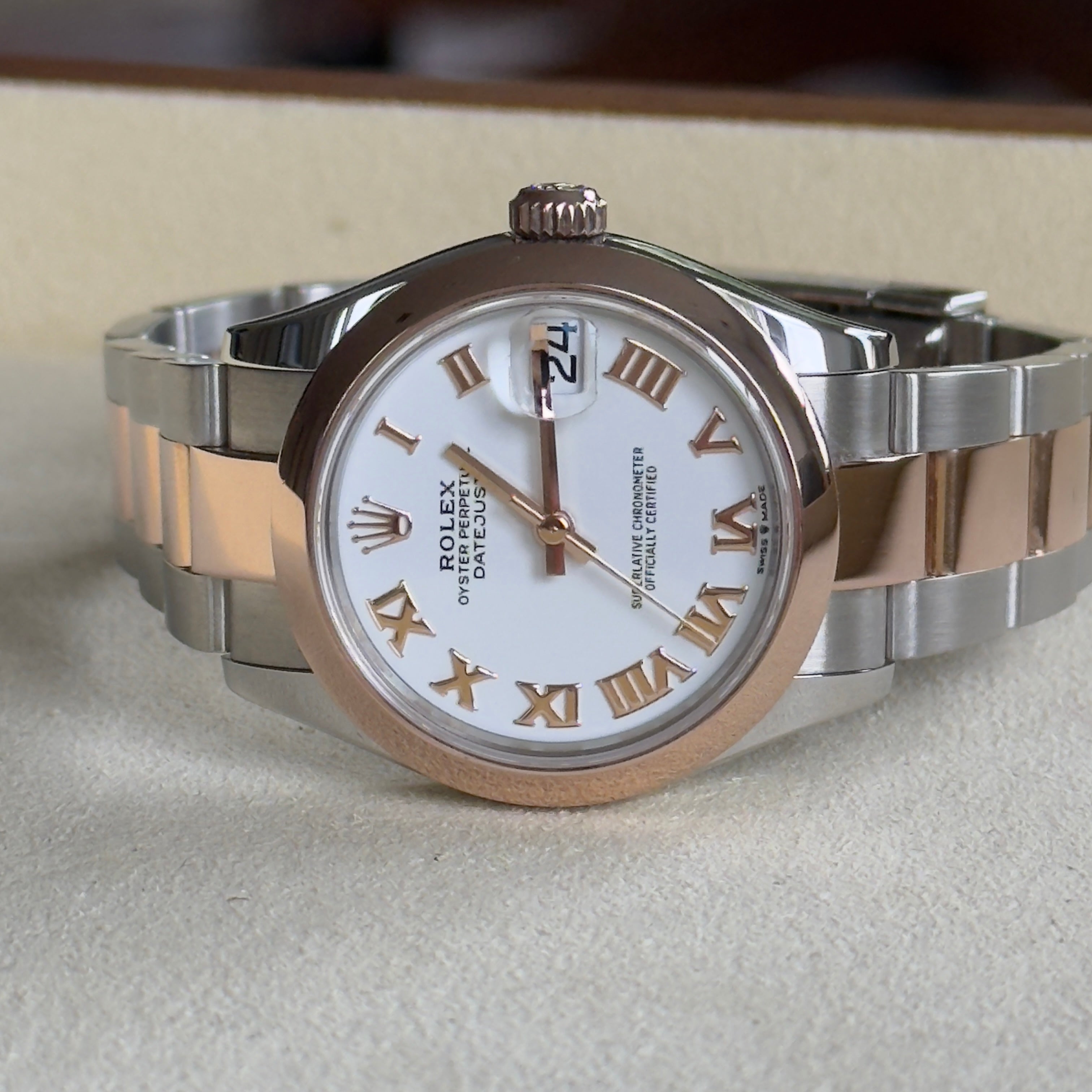 Rolex Datejust 31 White Roman Dial 278241