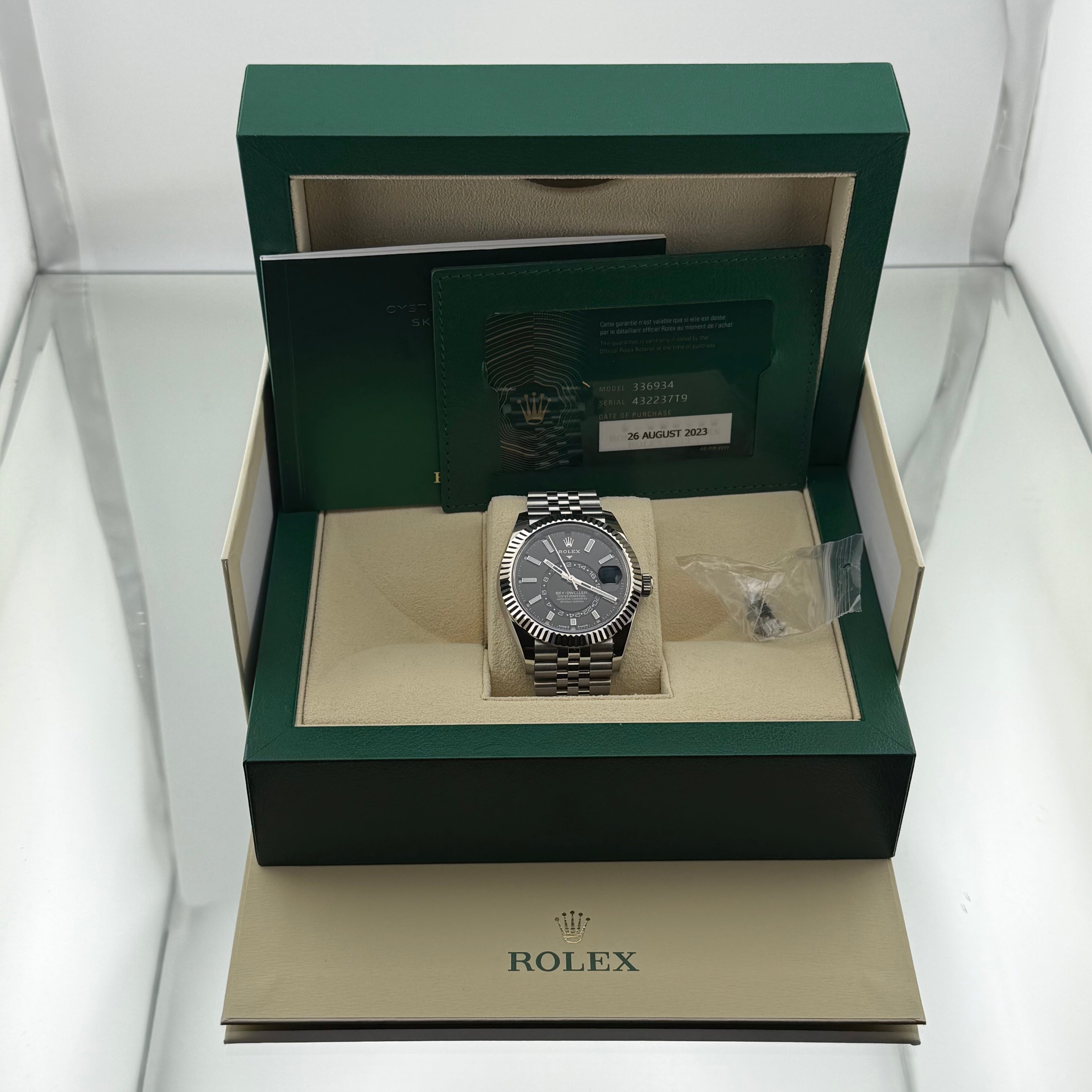 Rolex SkyDweller Black Index Dial 336934