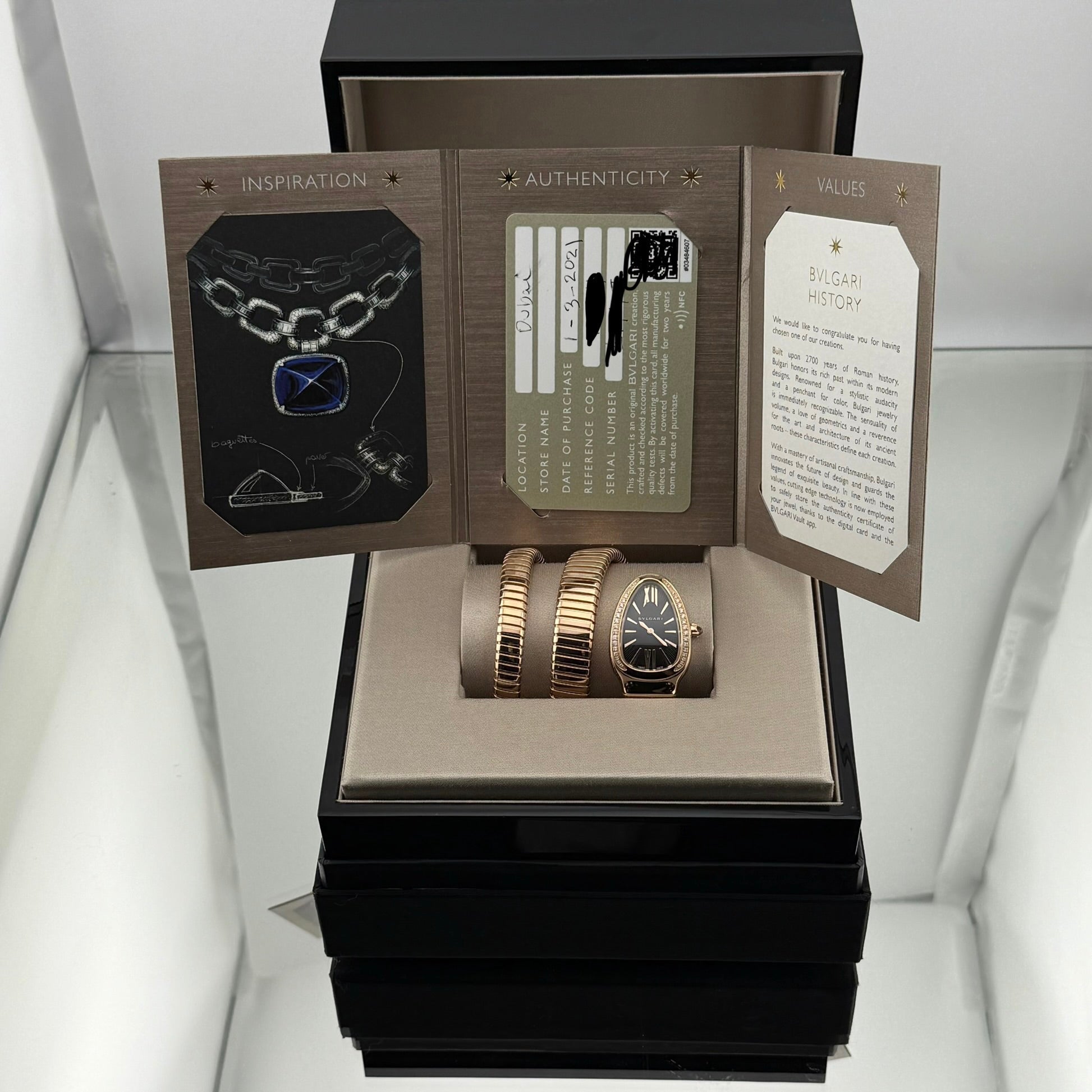 Bvlgari Serpenti Tubogas Black Dial 101814