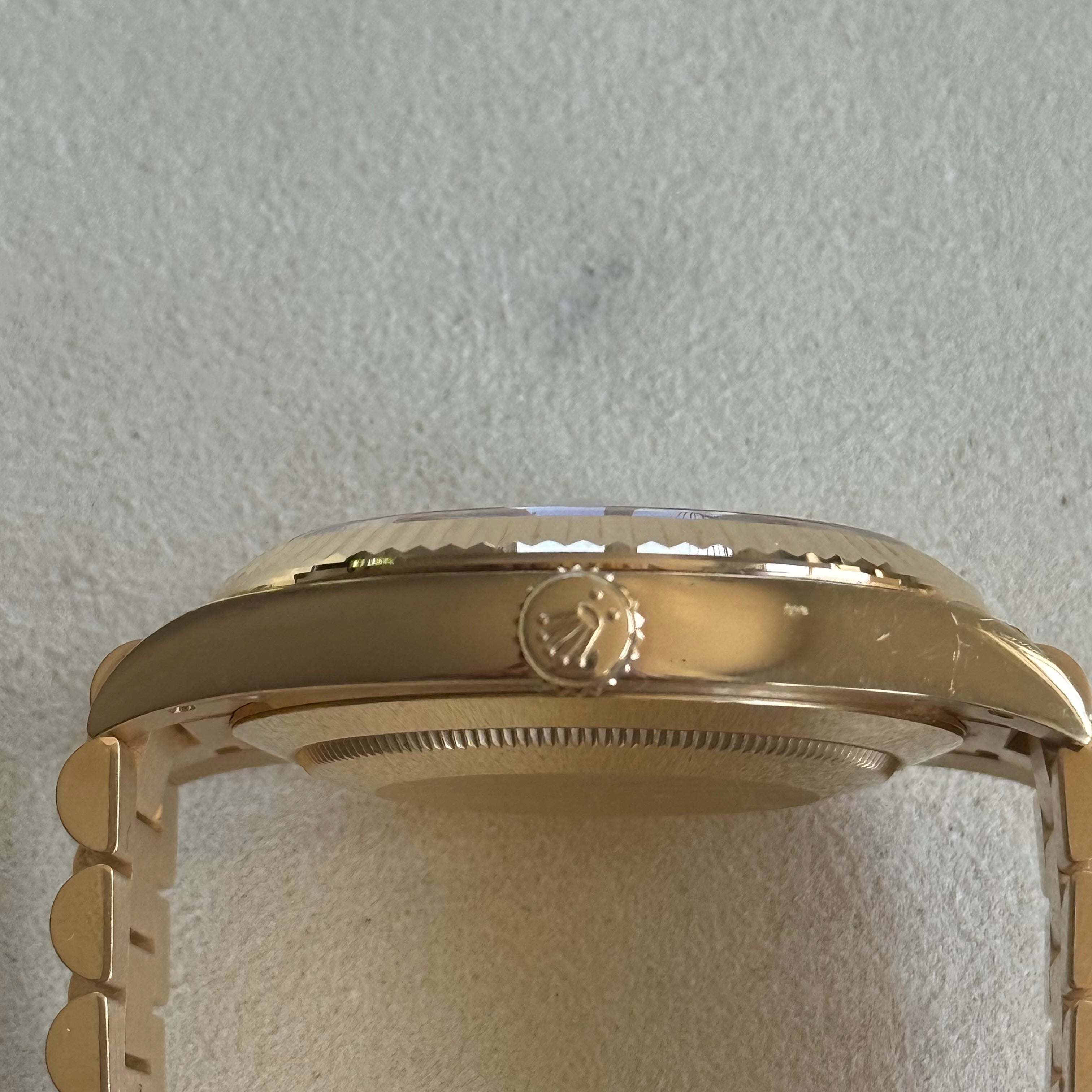 Rolex Day-Date 40 White Bevelled Roman Dial 228238