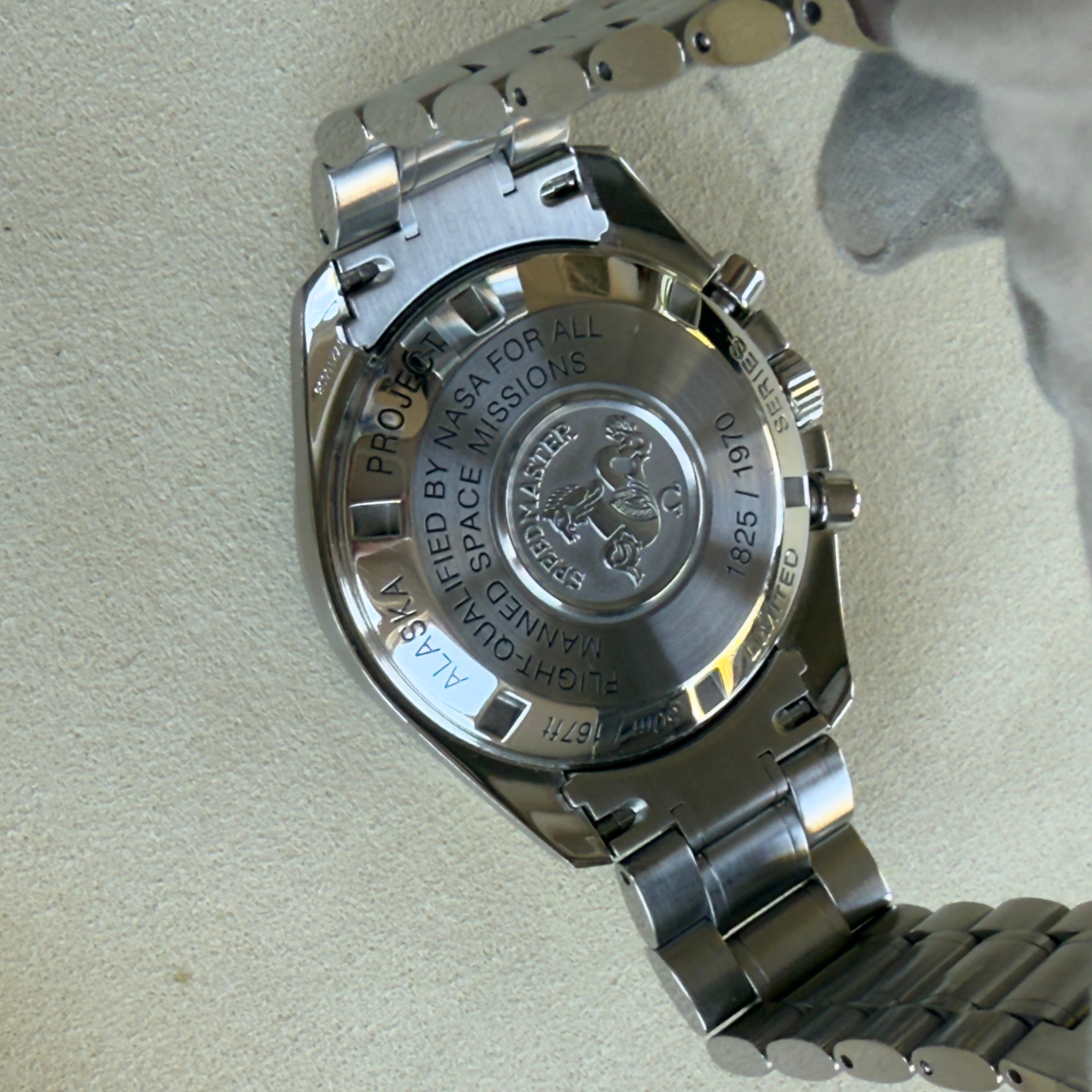 Omega Speedmaster Professional Moonwatch "Alaska Project" Semi-matte white dial Dial 311.32.42.30.04.001