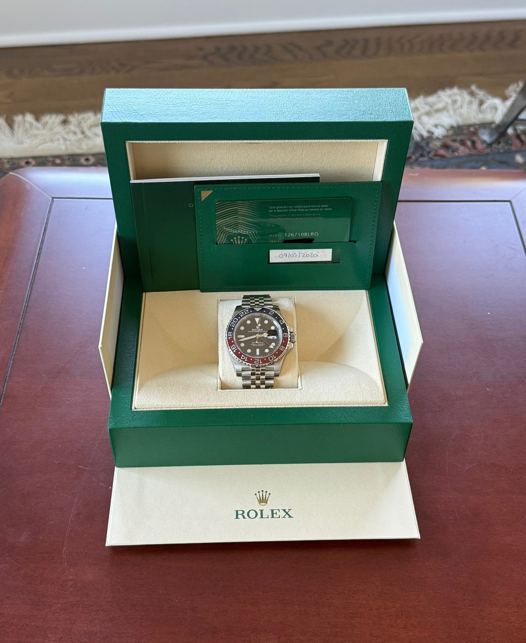 Rolex GMT-Master II Pepsi Black Dial 126710BLRO