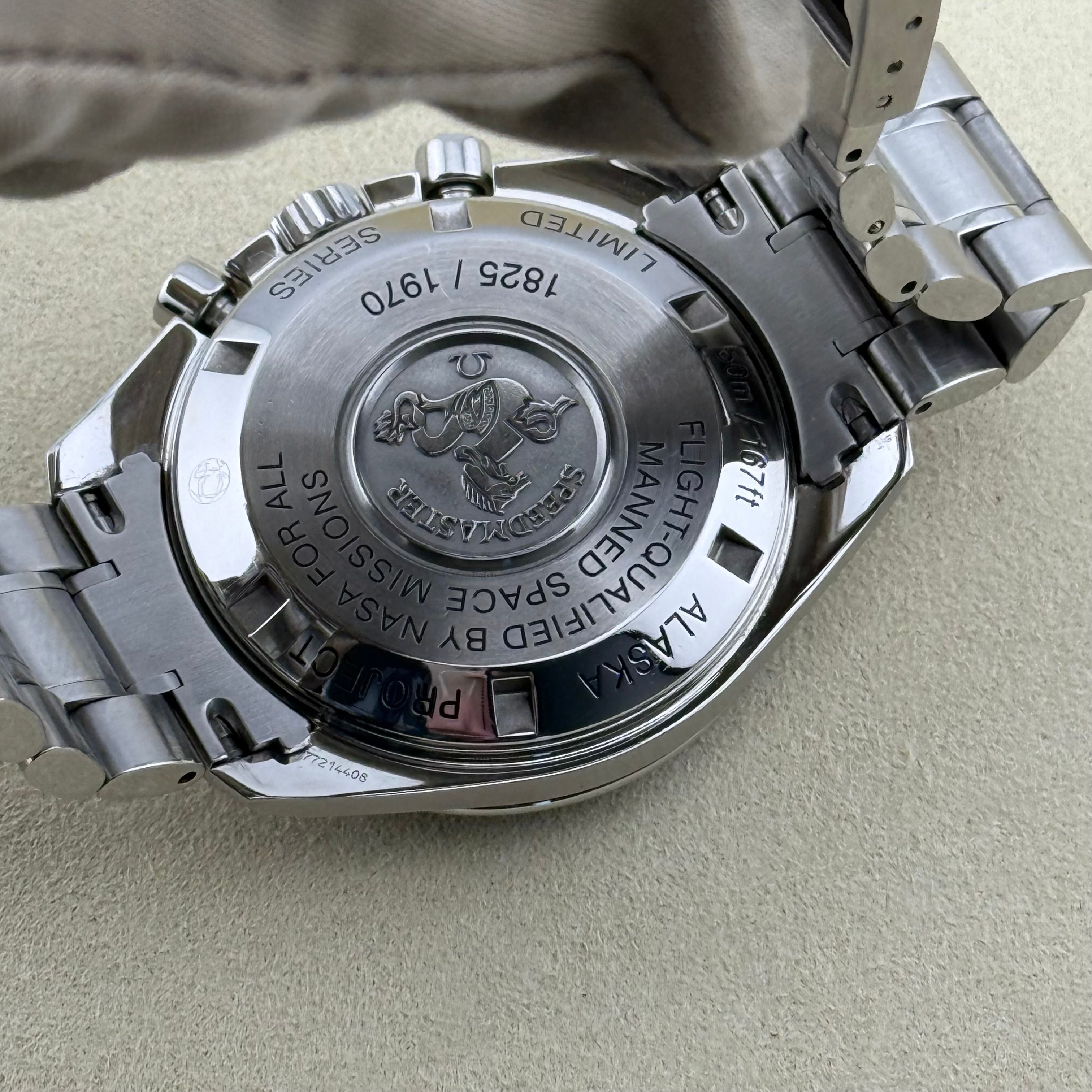 Omega Speedmaster Professional Moonwatch "Alaska Project" Semi-matte white dial Dial 311.32.42.30.04.001