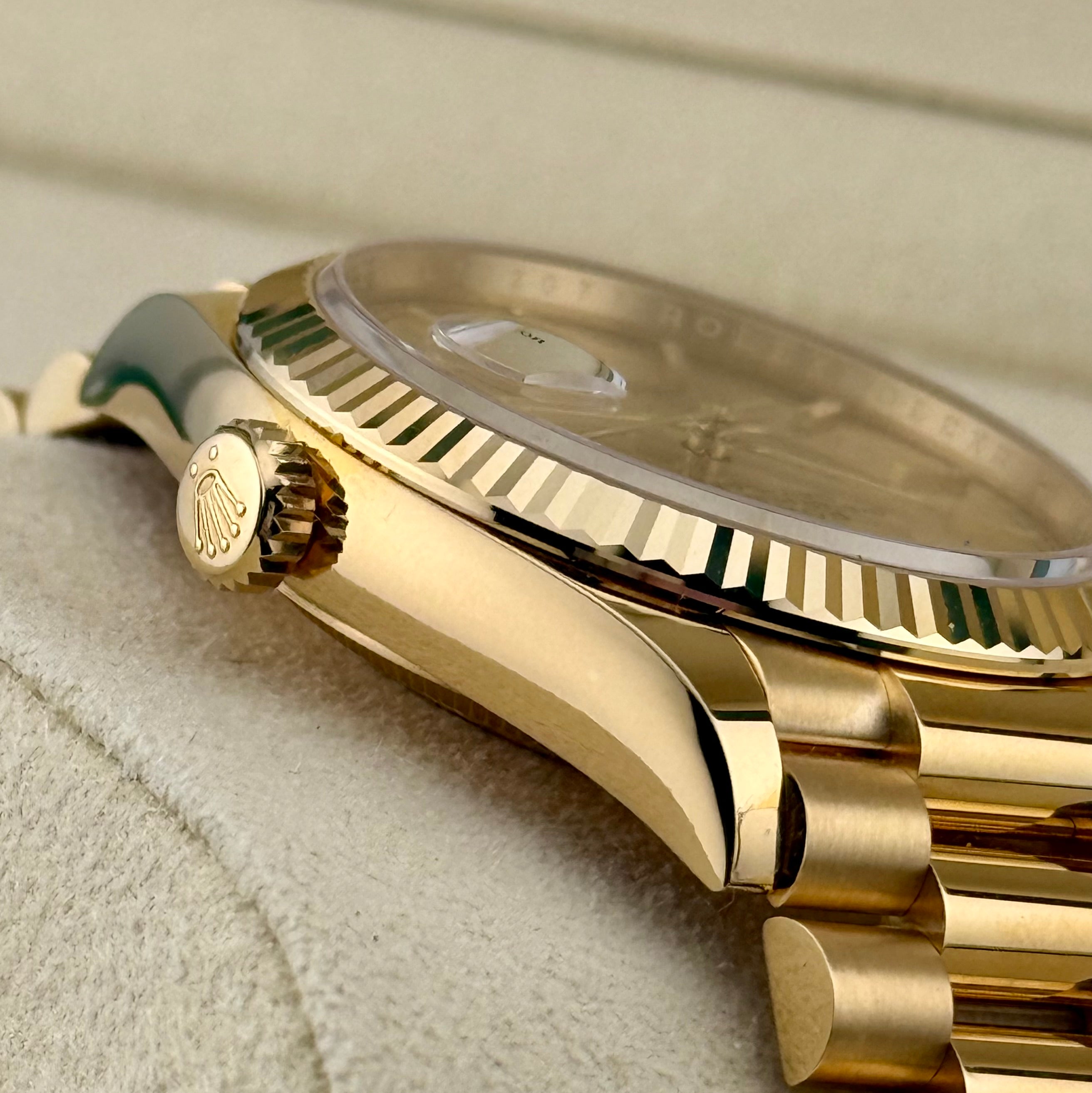 Rolex Day-Date 36 Champagne Index Dial 128238