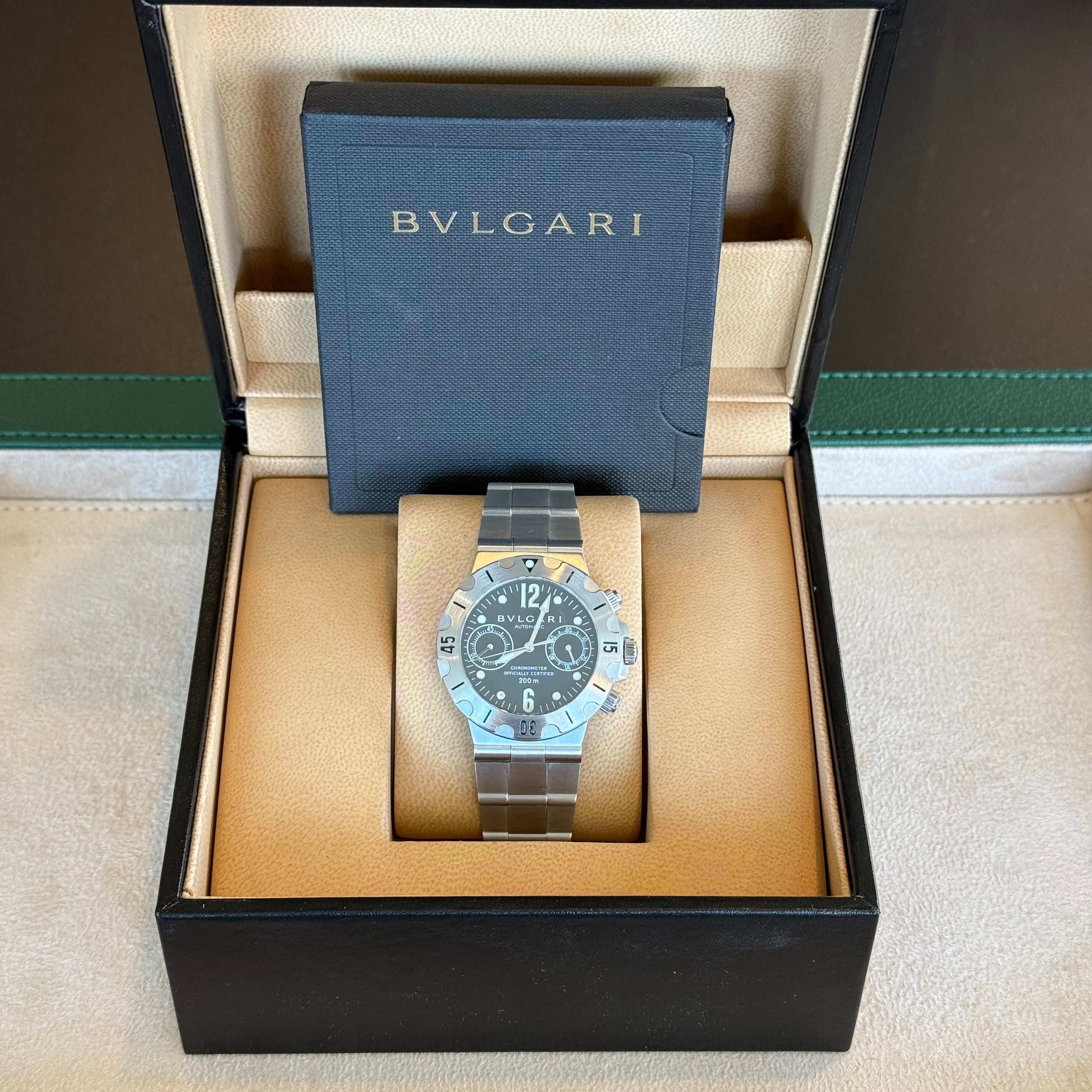 Bulgari Diagono Black Dial SC38S