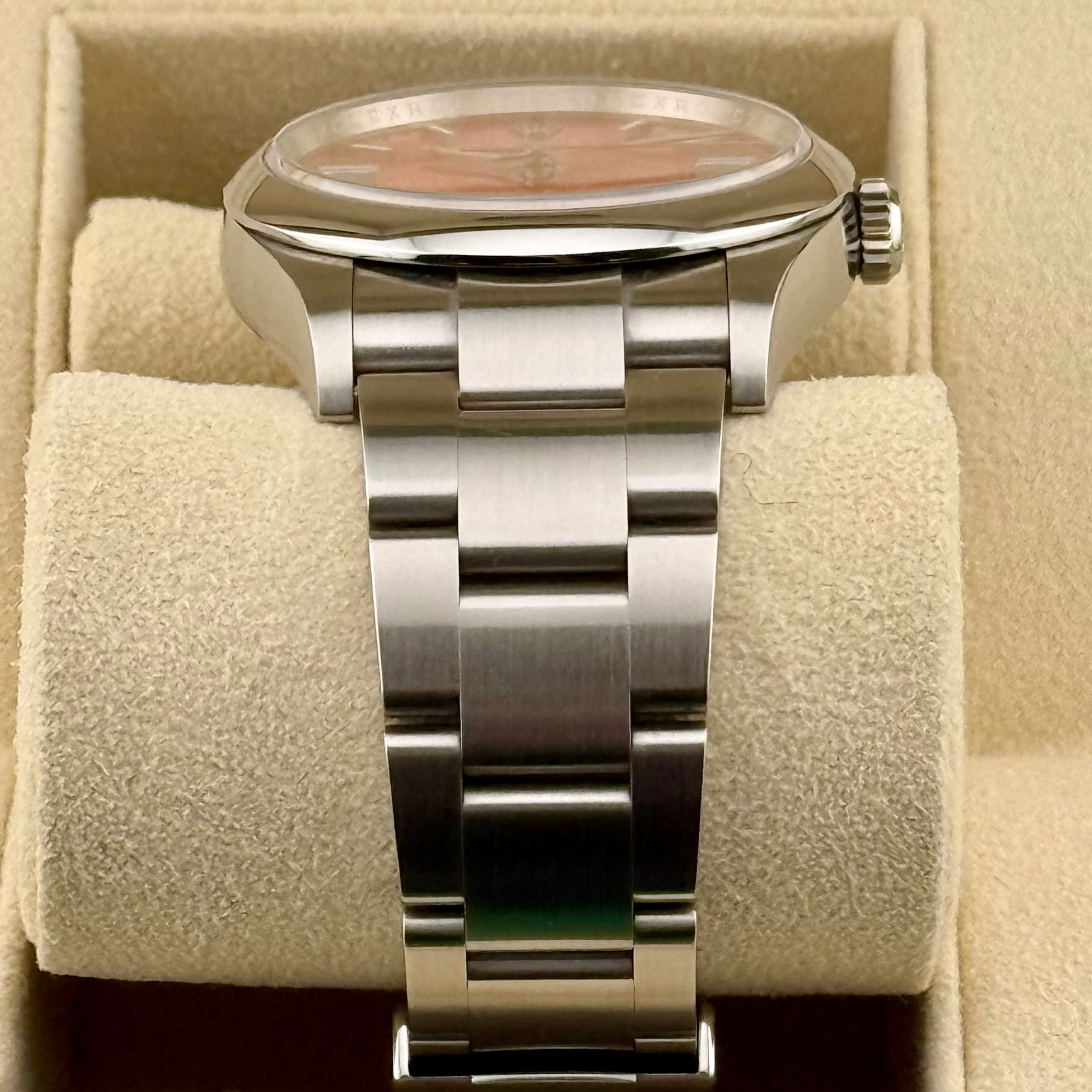 Rolex Oyster Perpetual 36 Coral Red Index Dial 126000