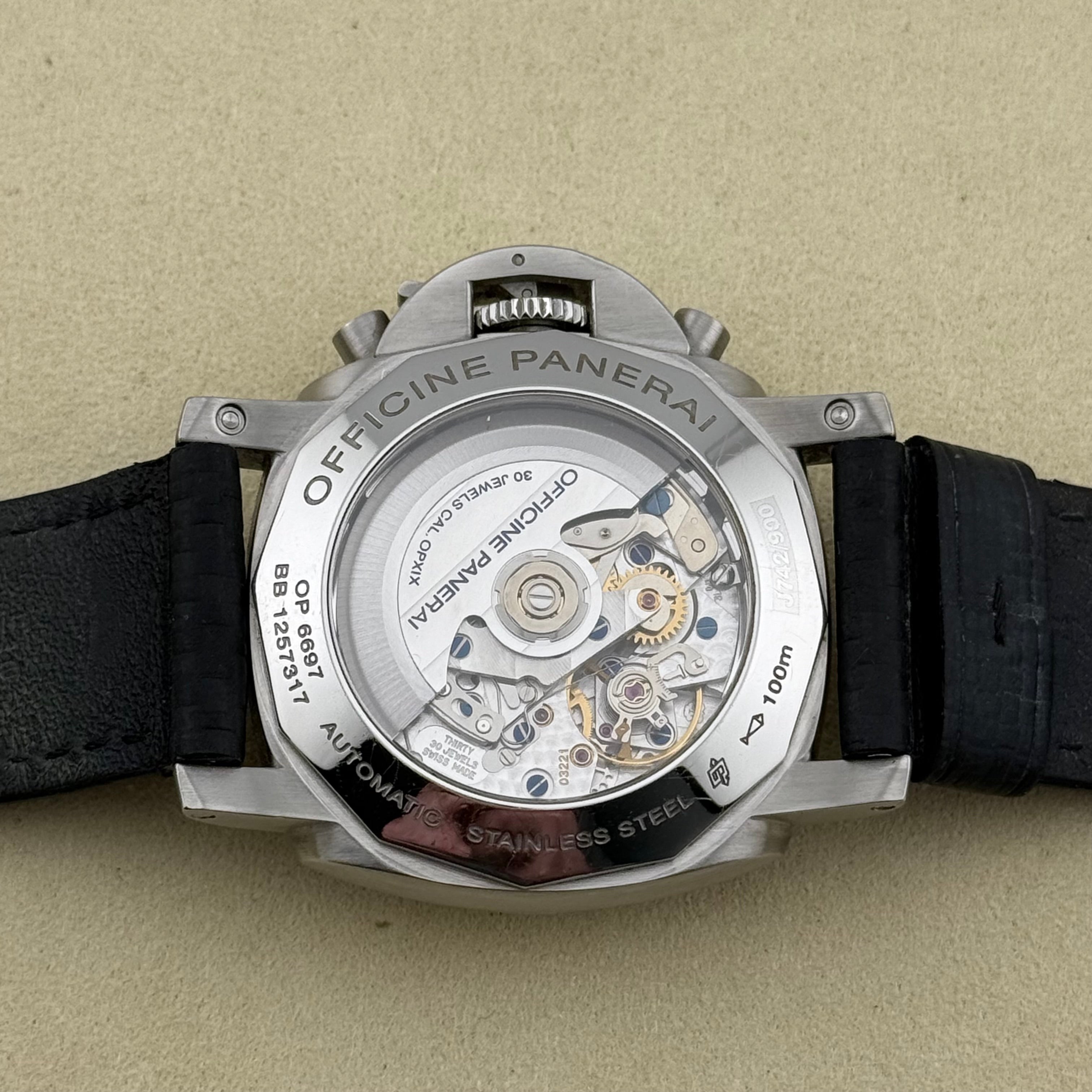 Panerai Luminor 1950 3 Days Chrono Flyback Black Dial PAM00212