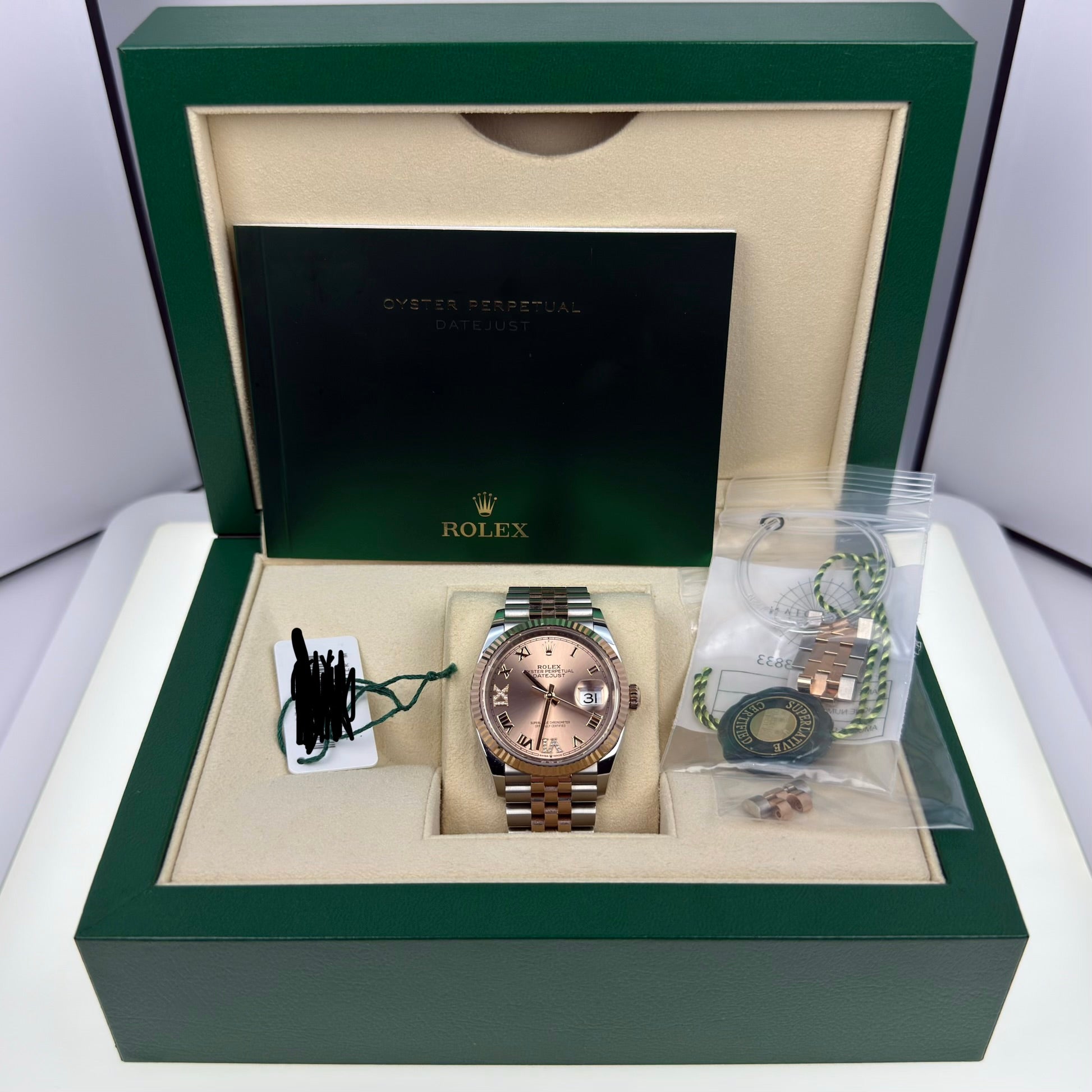 Rolex Datejust 36 Rose Roman Dial 126231