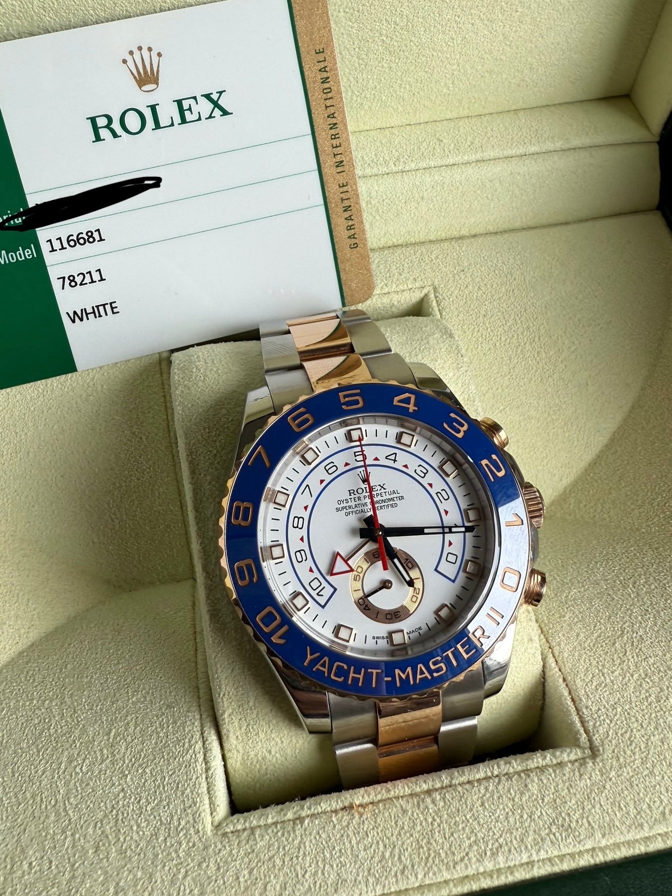 Rolex Yacht-Master II White Dial 116681