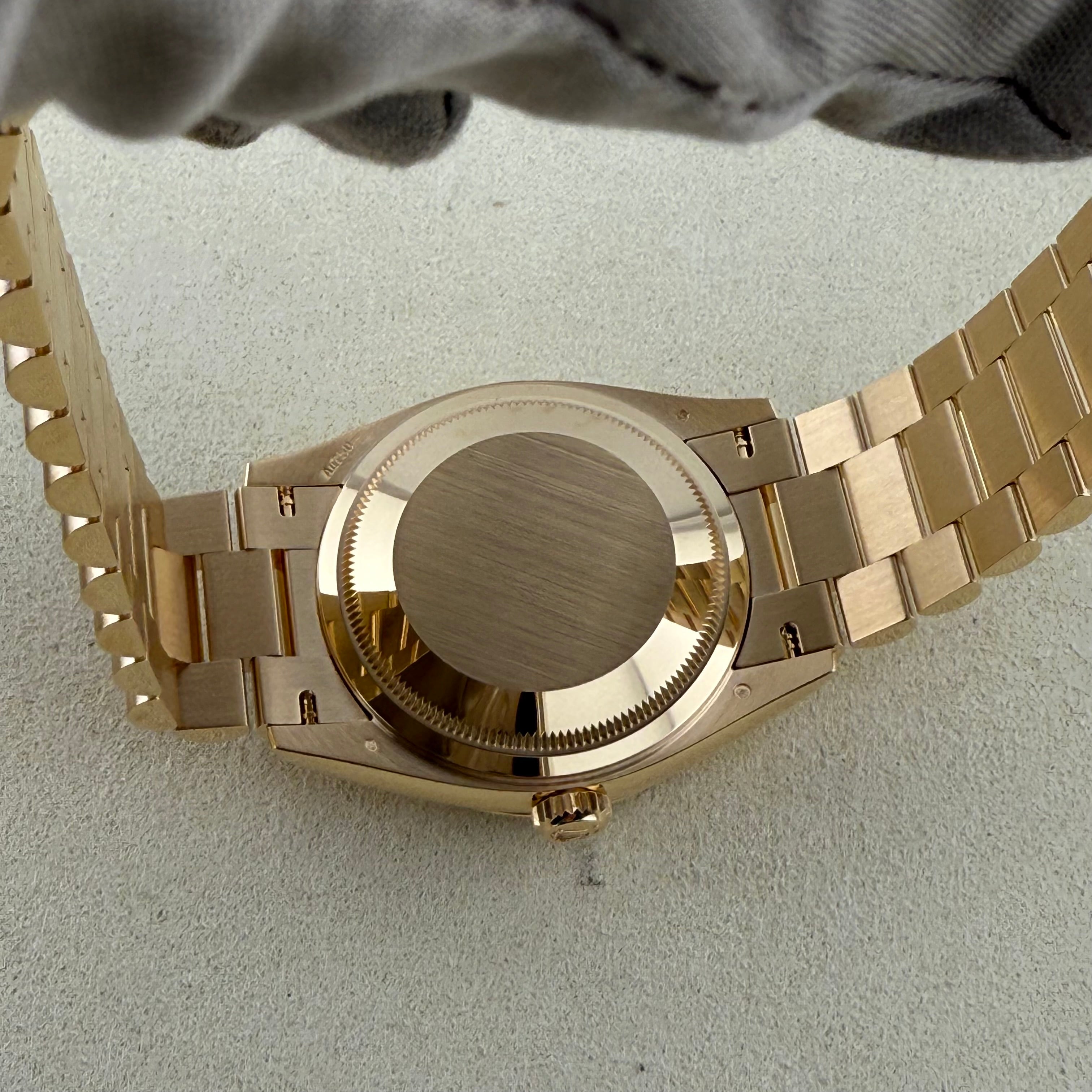 Rolex Day-Date 36 Green Ombré Roman Dial 128238