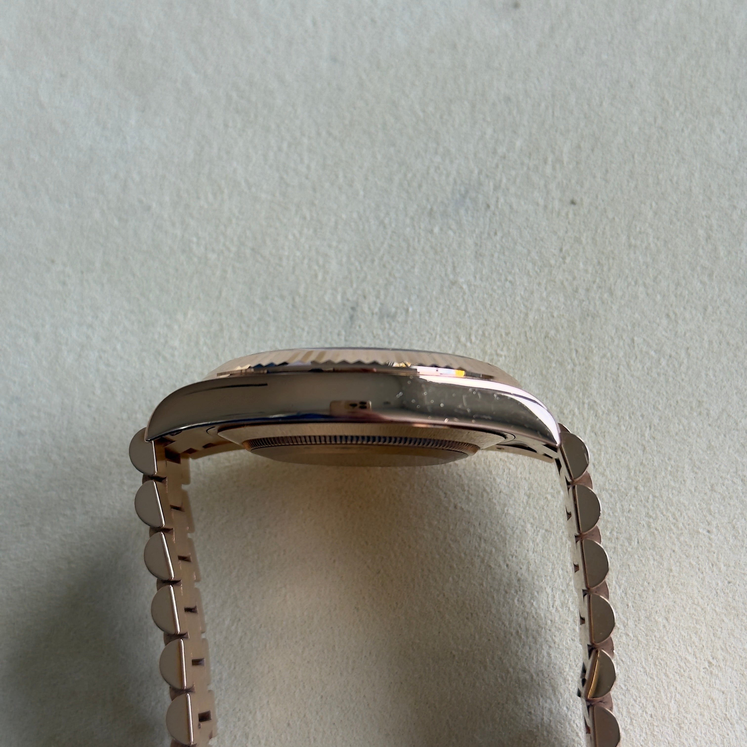 Rolex Day Date II Chocolate Roman Dial 218235