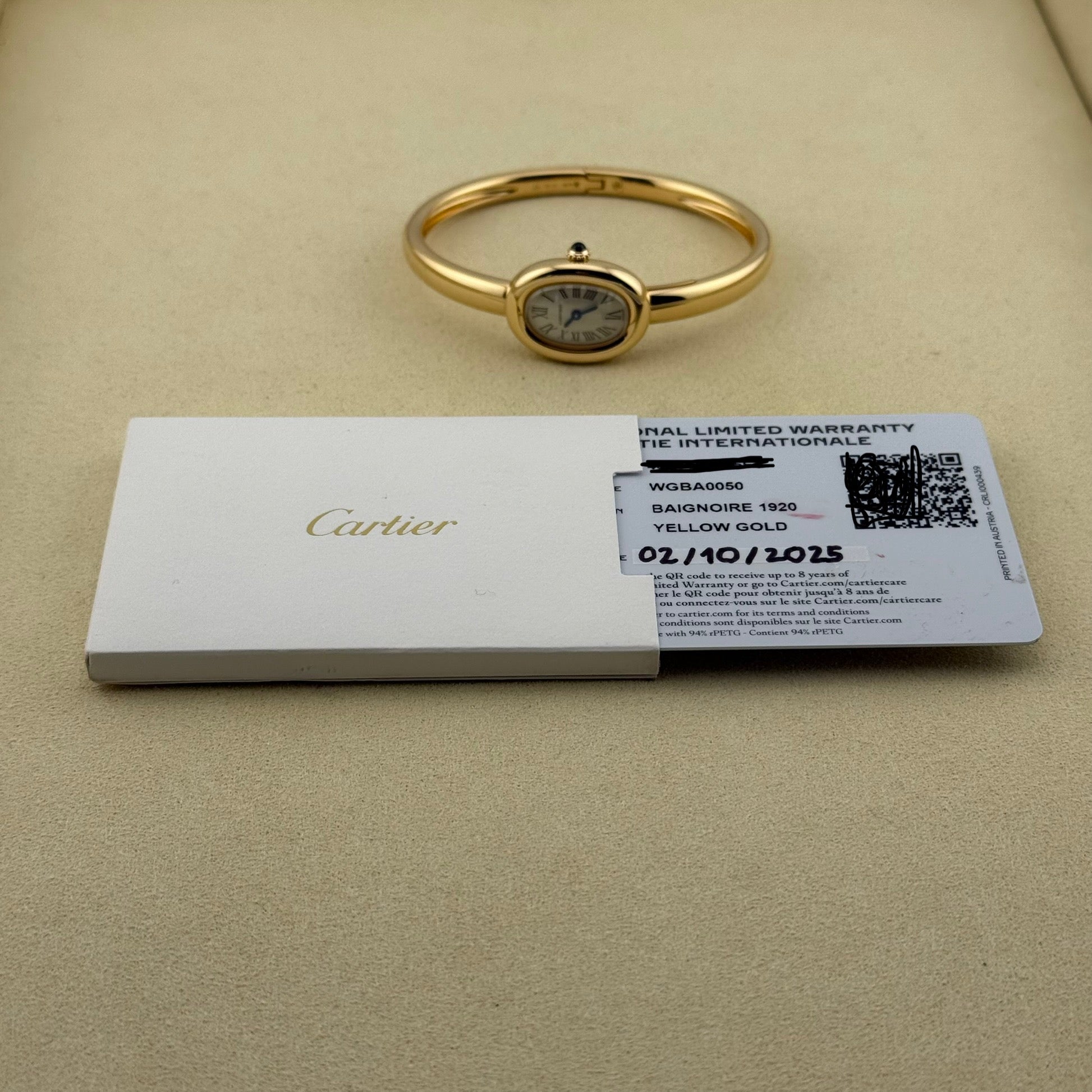 Cartier Baignoire 1920 Silver Dial WGBA005