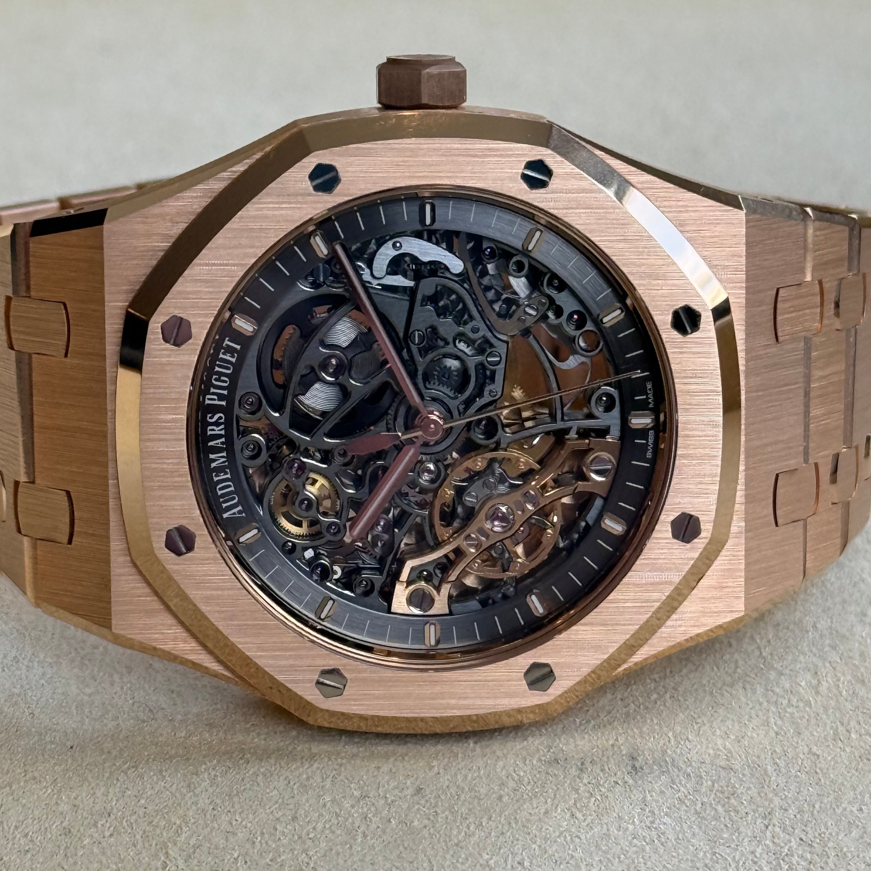 Audemars Piguet Royal Oak Double Balance Wheel Openworked Skeleton Dial 15407OR.OO.1220OR.01