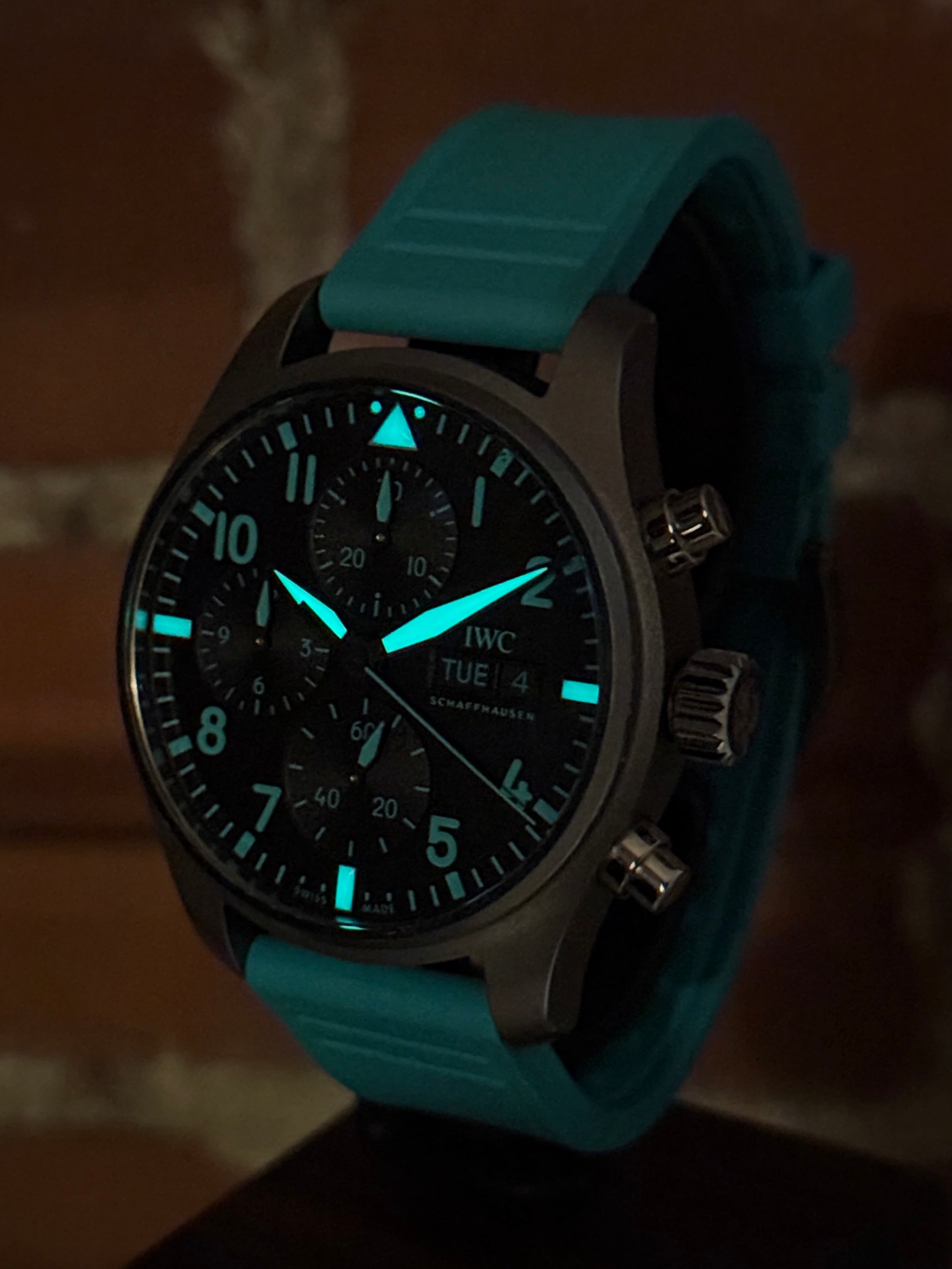 Pre-owned IWC Pilot Chronograph IW388108 | titanium black