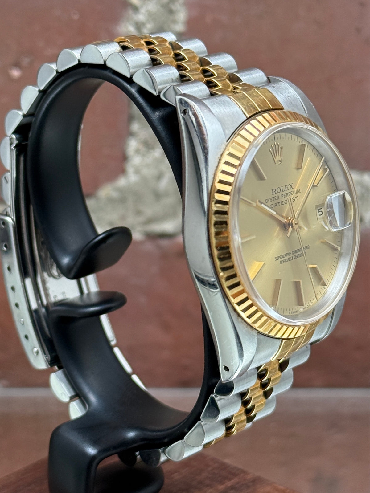 Pre-owned Rolex Datejust 36 16233 | Gold and steel Gold