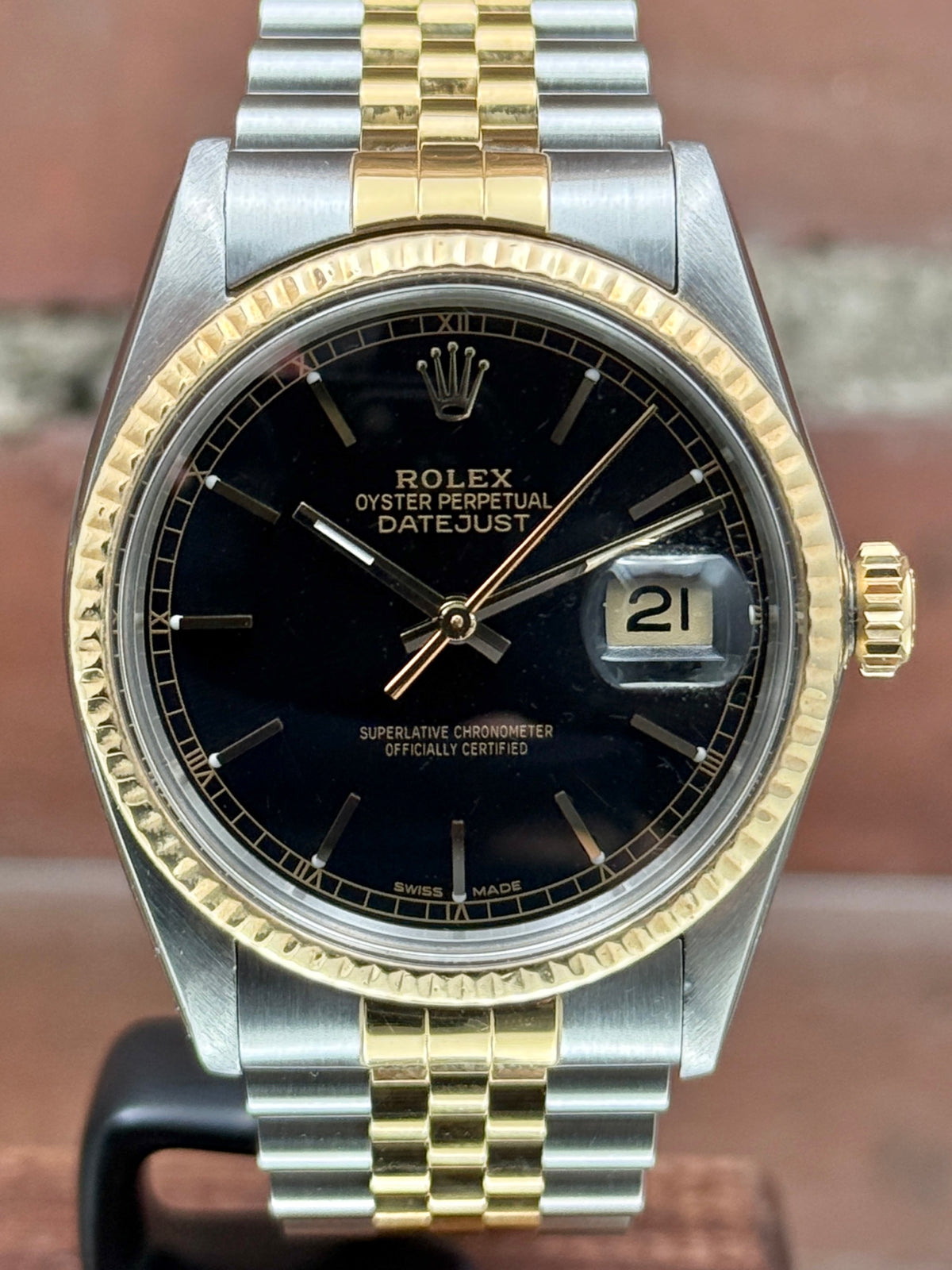 Pre-owned Rolex Datejust 36 16013 | Gold and steel Gold