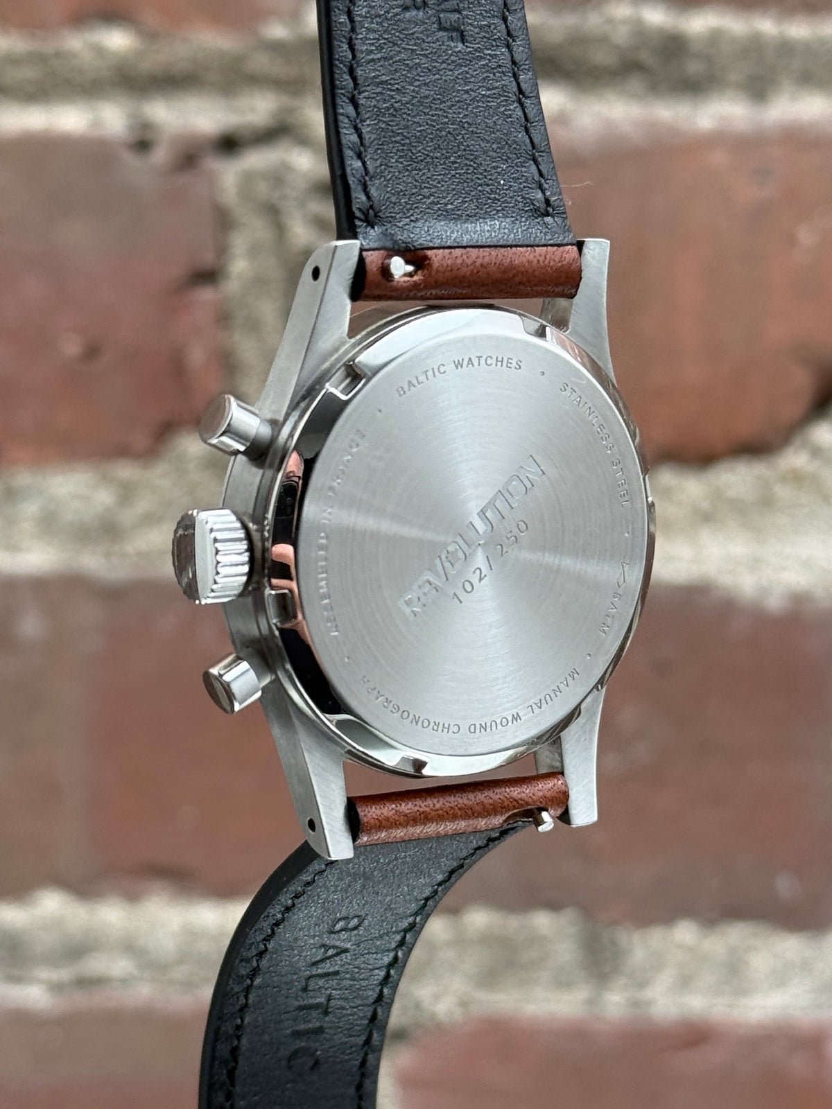 Pre-owned Baltic Watches Bicompax Pulsometer Revolution & The Rake | Steel Salmon