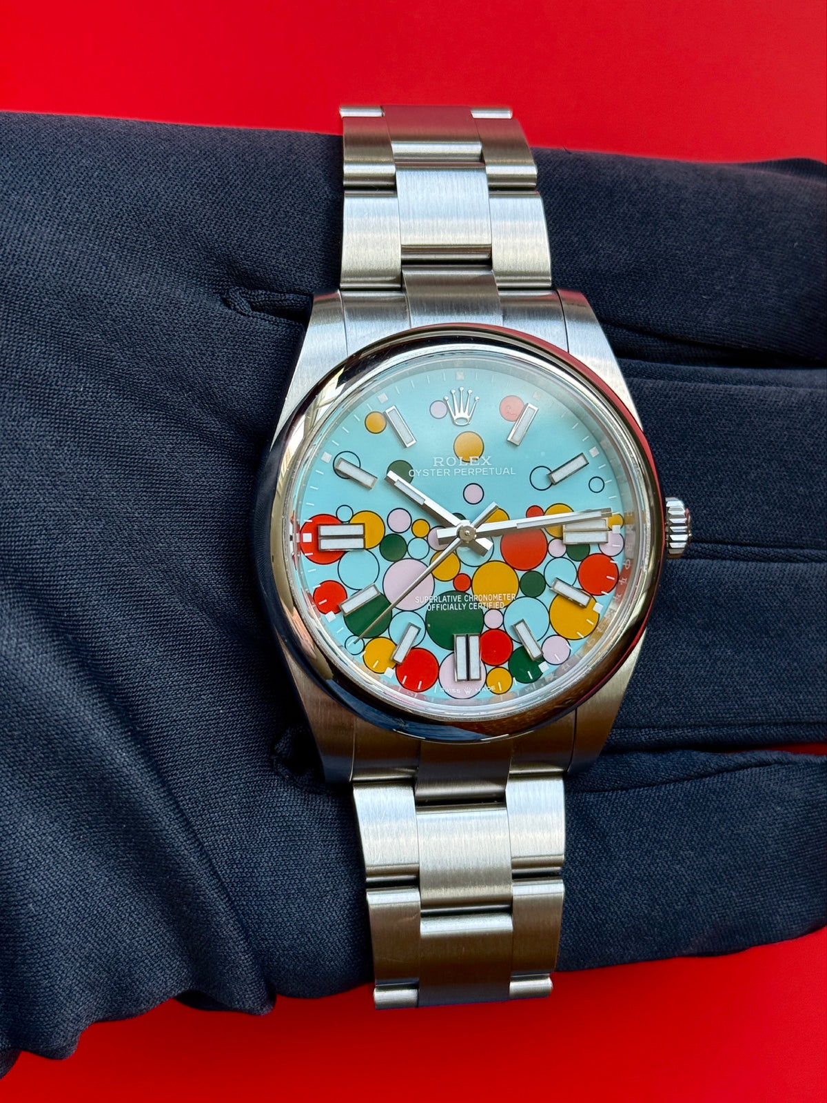 Excellent Rolex Oyster Perpetual 41 124300 | Steel Celebration