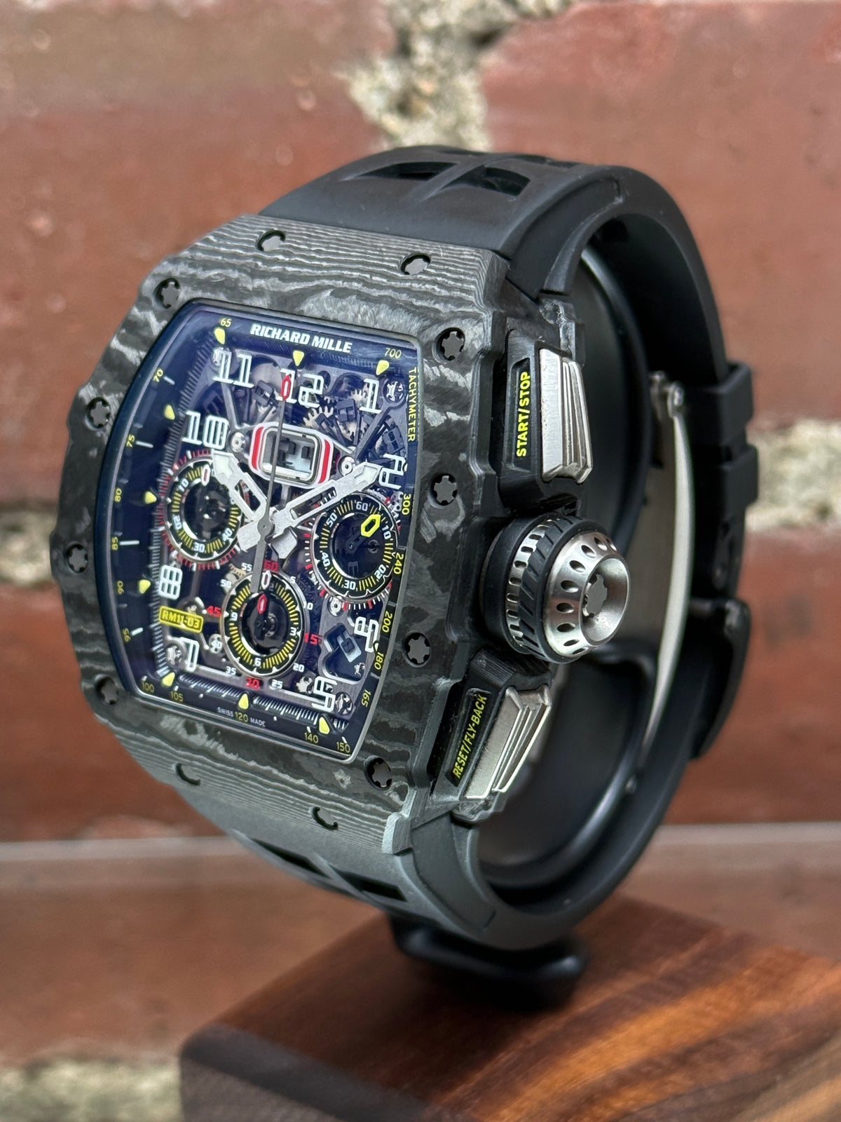 Pre-owned Richard Mille 11-03 Carbon RM11-03 CA-FQ | Carbon Transparent