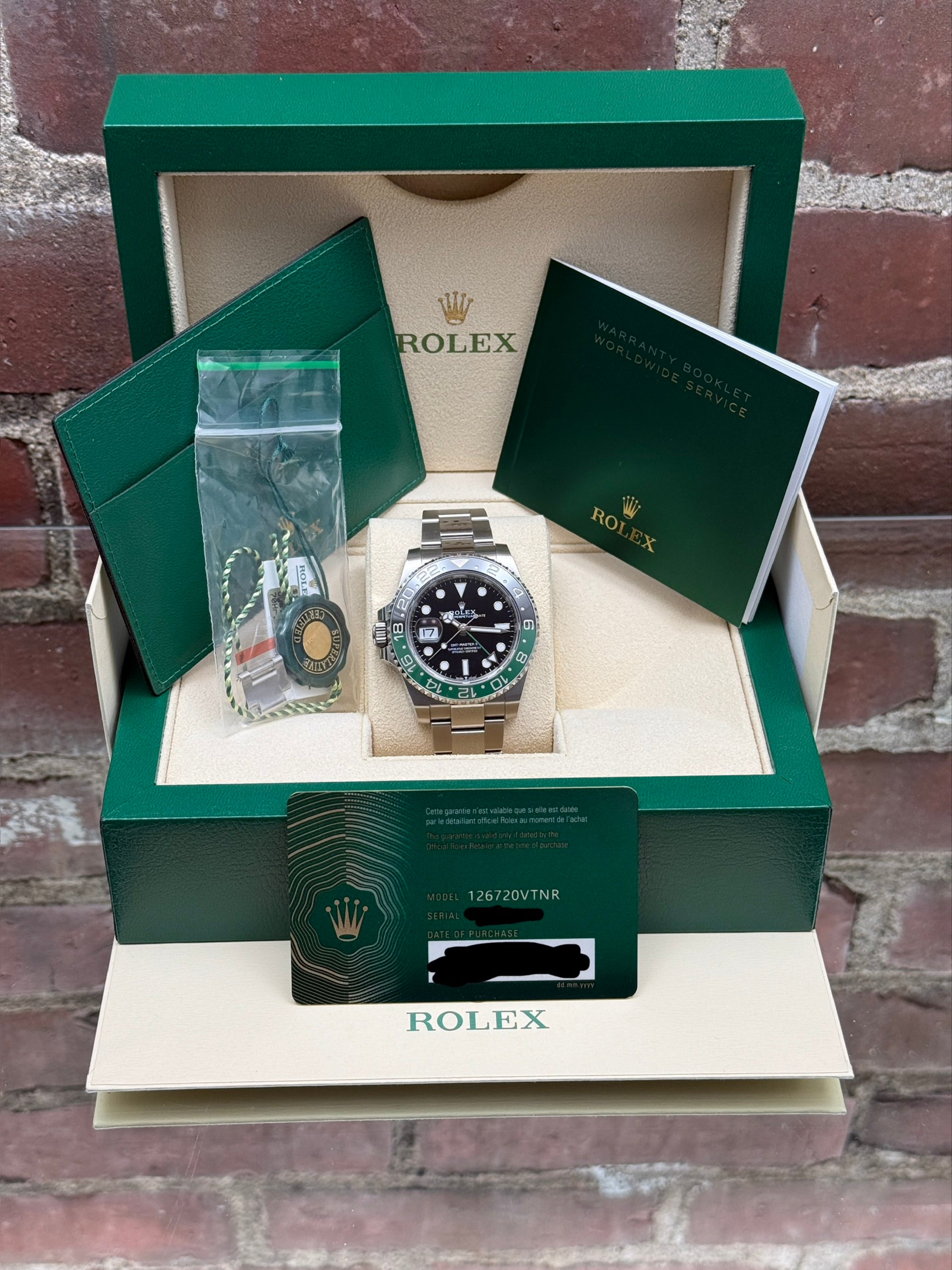 Pre-owned Rolex GMT-Master II "Sprite" 126720VTNR | steel black