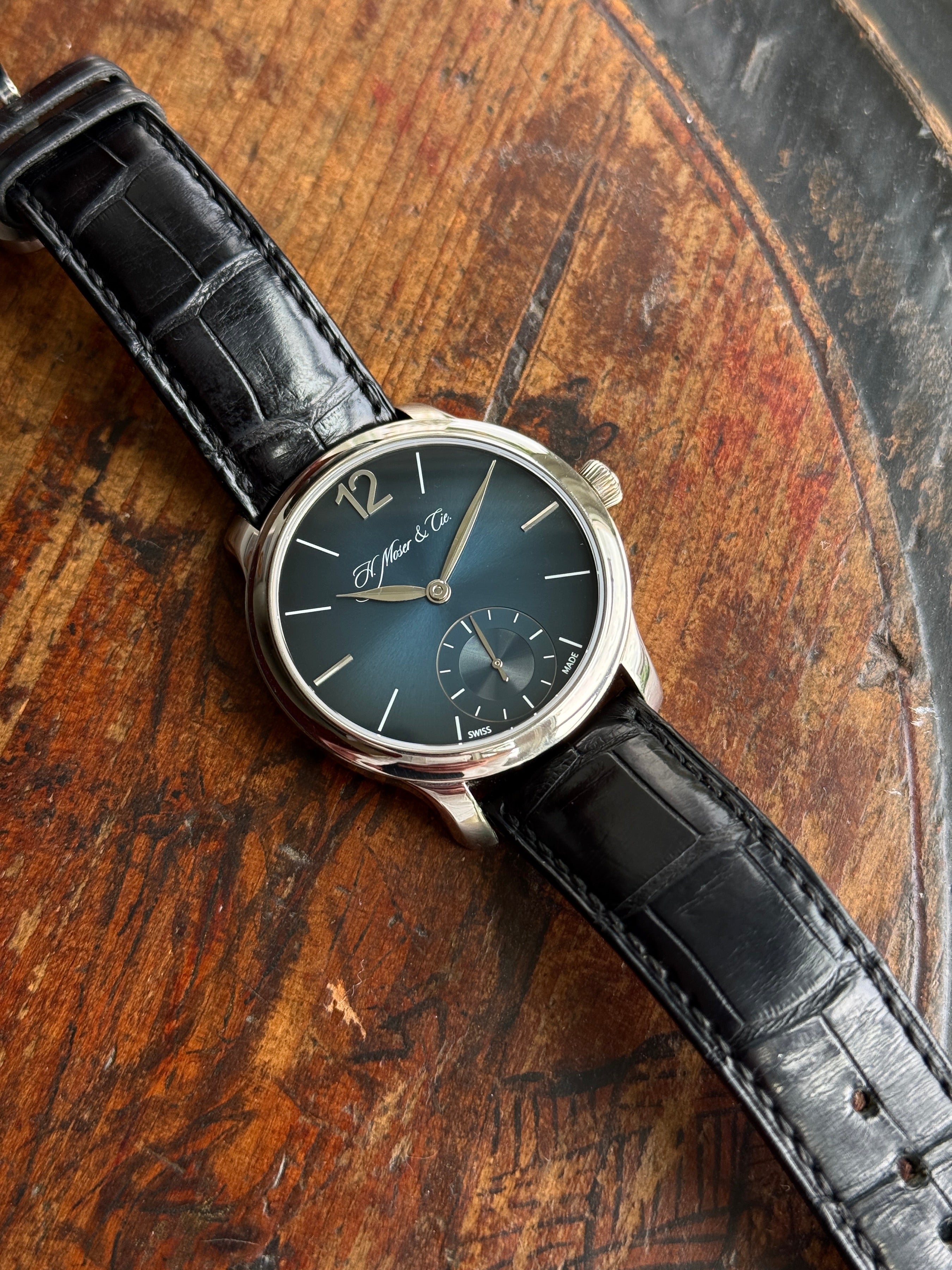 MINT H.Moser & Cie Mayu 321503024 | palladium blue  fume