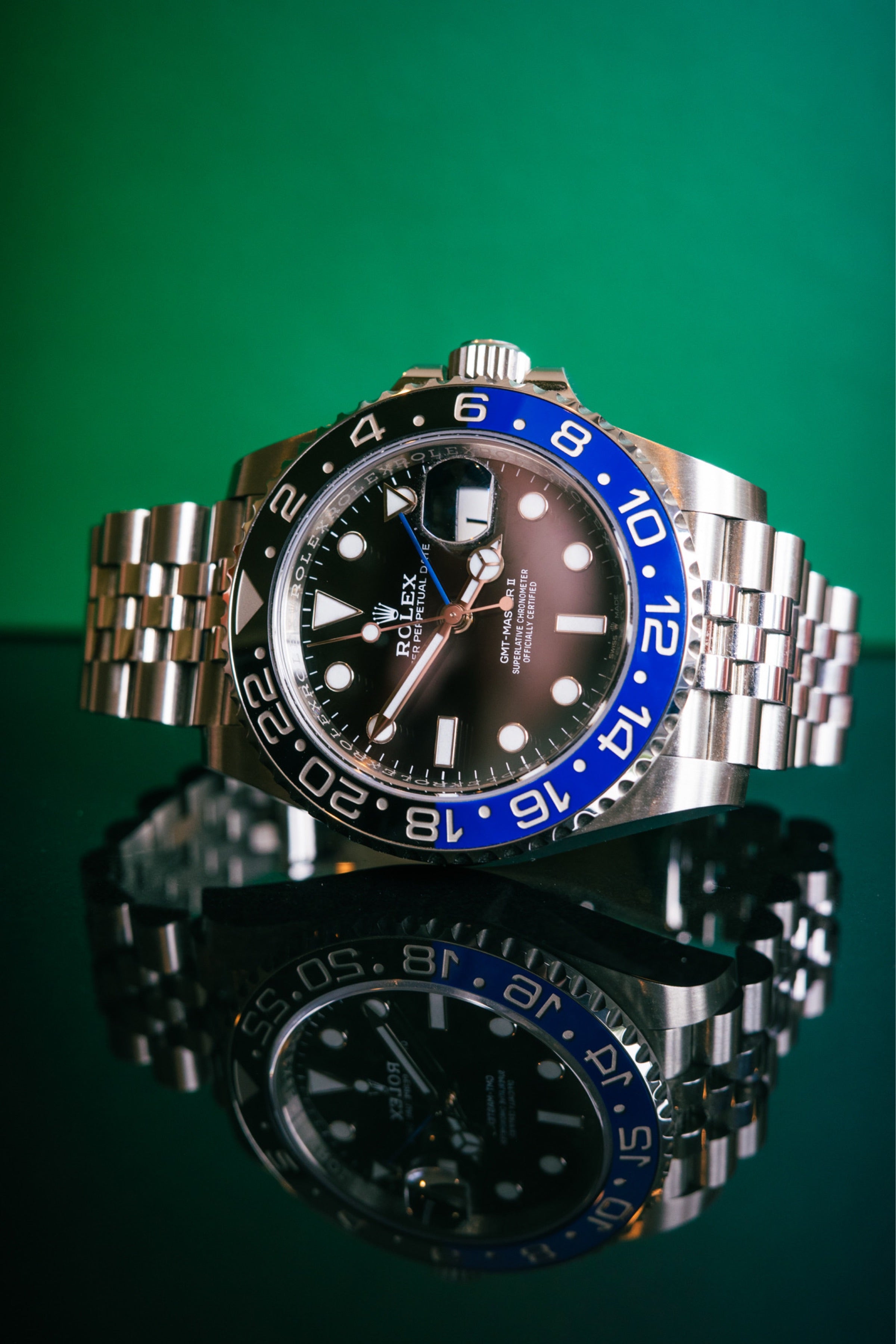 Pre-owned Rolex GMT-Master II 126710BLNR | steel black