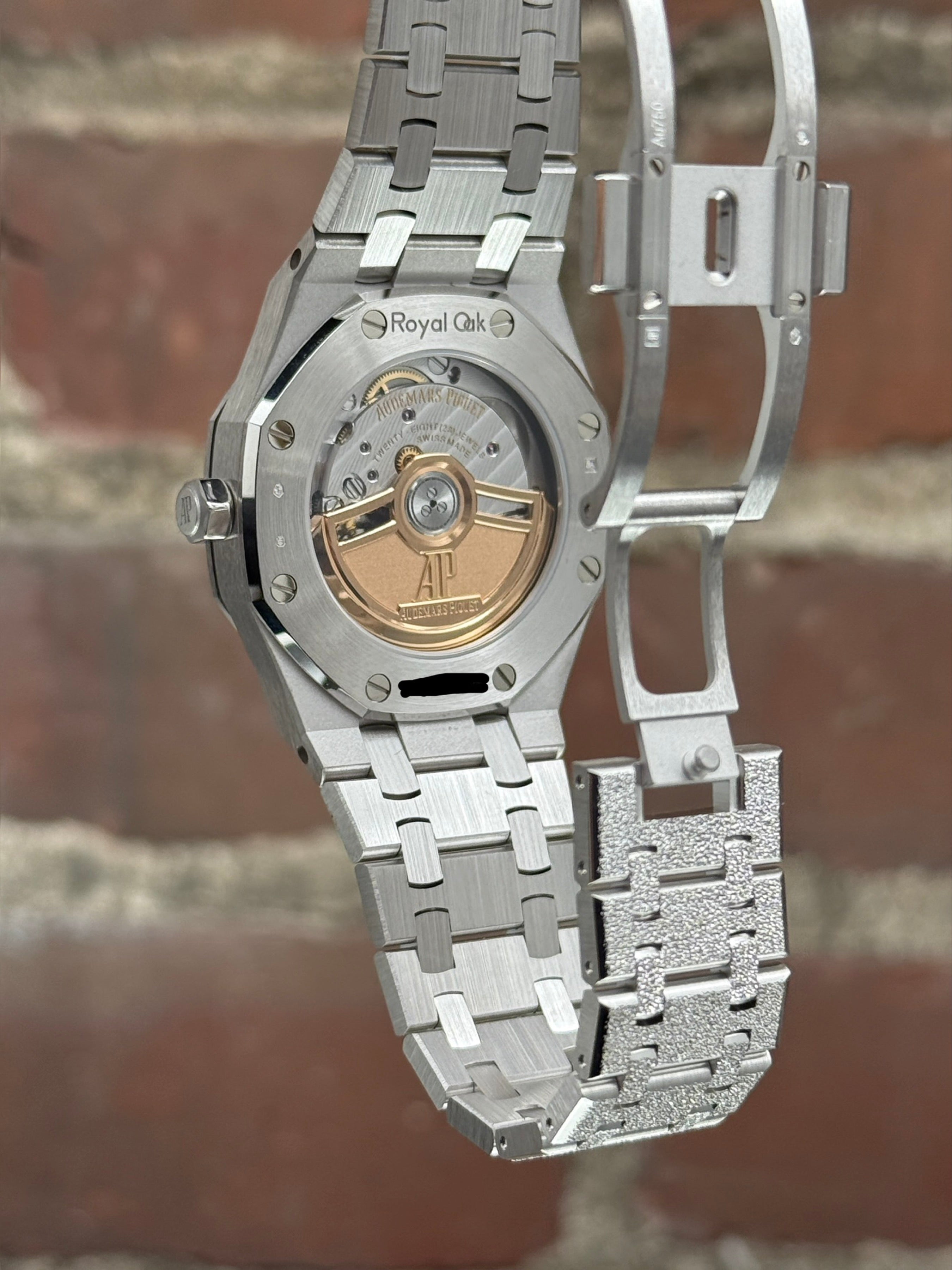 Brand new Audemars Piguet Royal Oak Lady Frosted Quartz 77450BC.GG.1361BC.01 | White gold Rhodium-plated