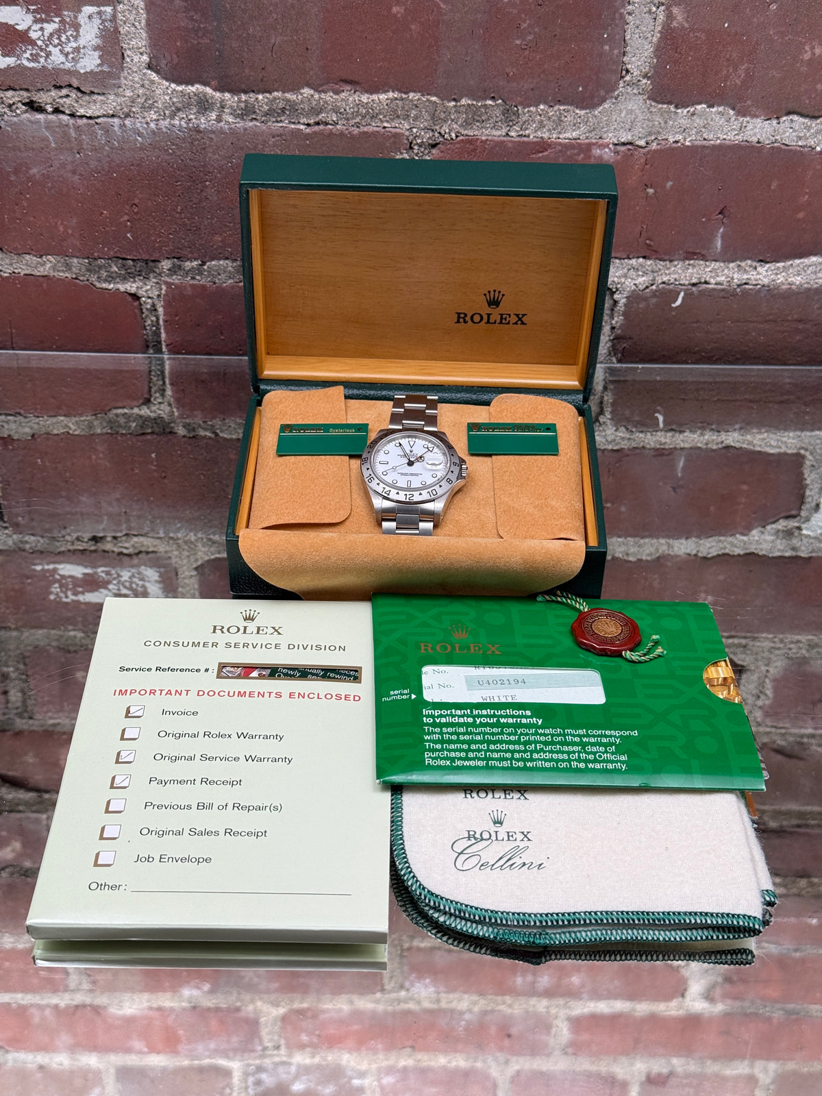 Mint Rolex Explorer II 16570 | Steel White