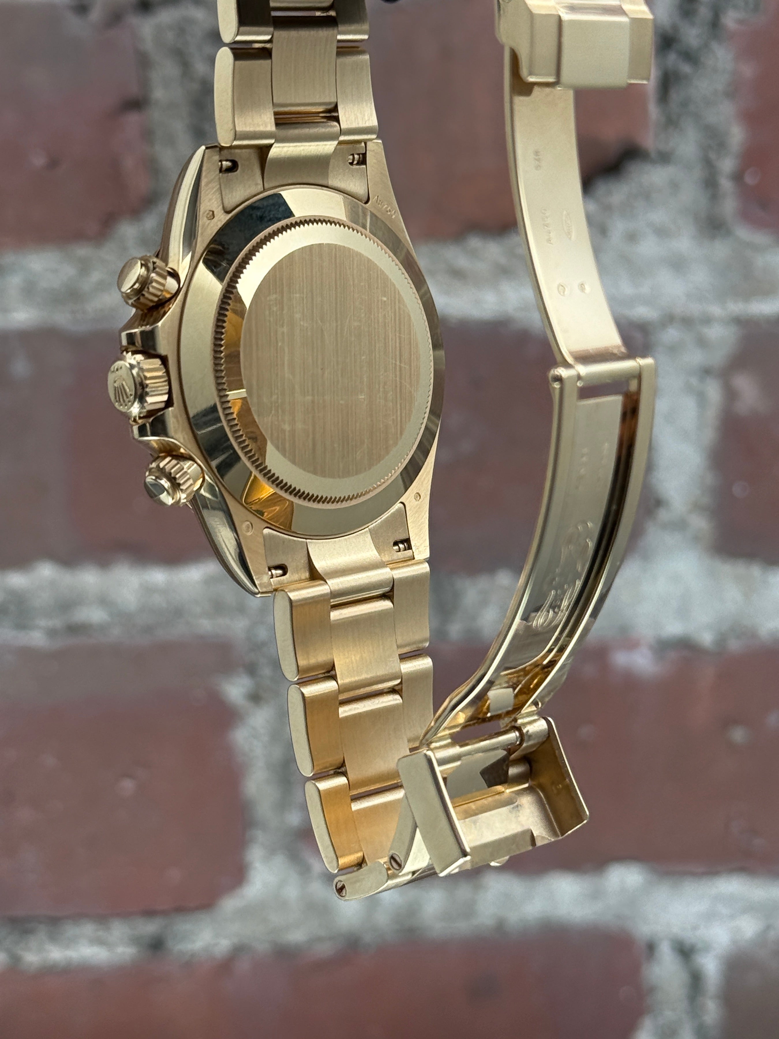 Pre-owned Rolex Daytona 116508 | Yellow gold Green