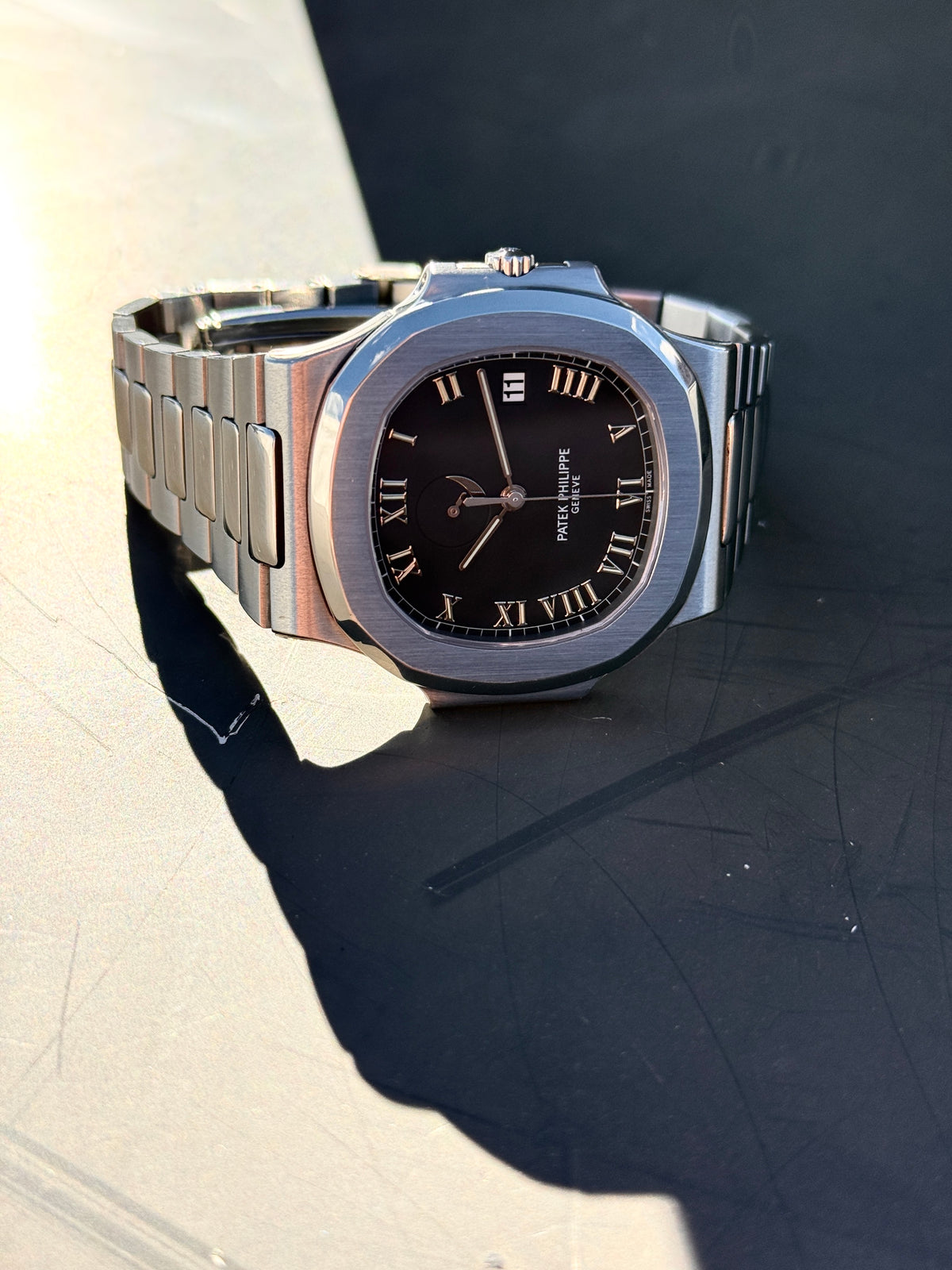 Pre-owned Patek Philippe Nautilus 3710/1A-001 | Steel Black