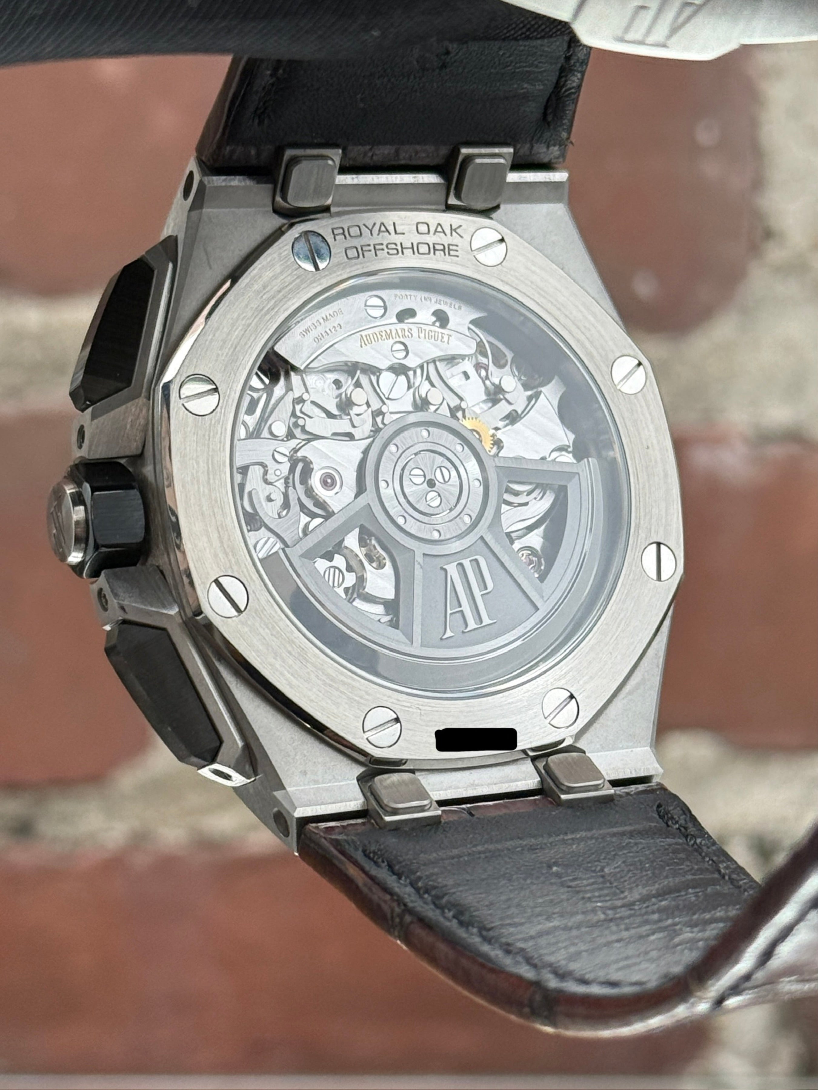 Pre-owned Audemars Piguet Royal Oak Offshore 26420ST.OO.A828CR.01 | Steel Bronze
