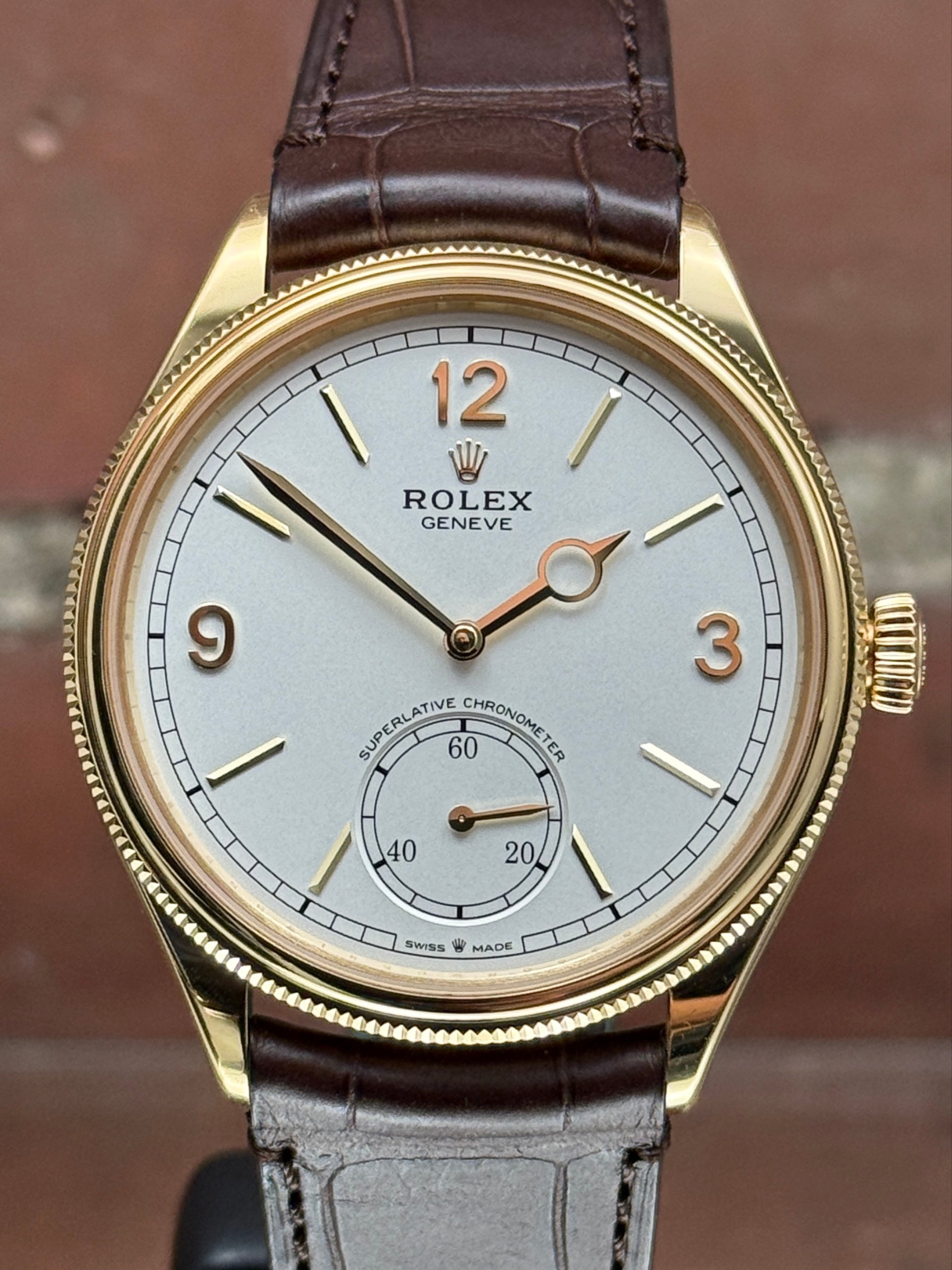 Brand new Rolex 1908 52508 | yellow gold white