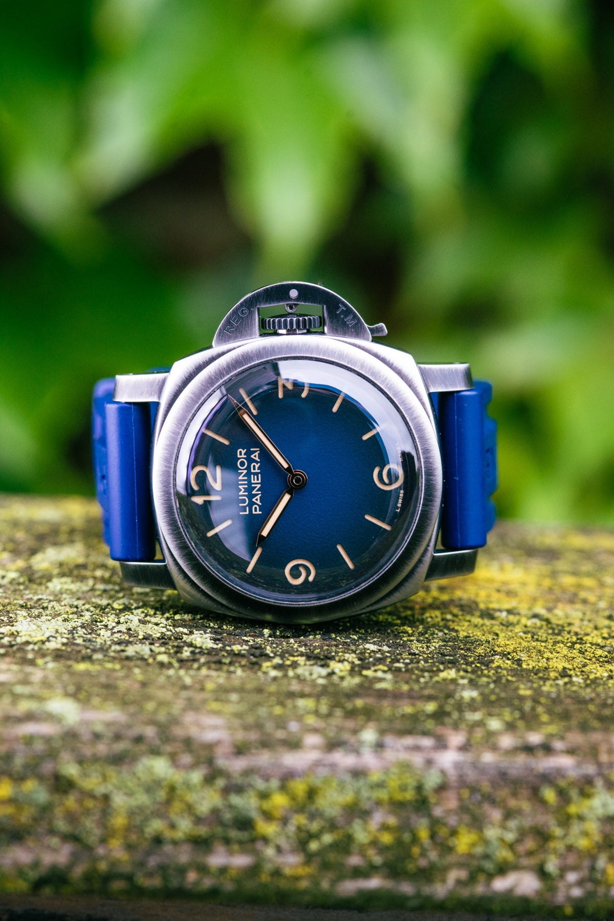 Mint Panerai Luminor Venticinque PAM 02025 | Steel Blue
