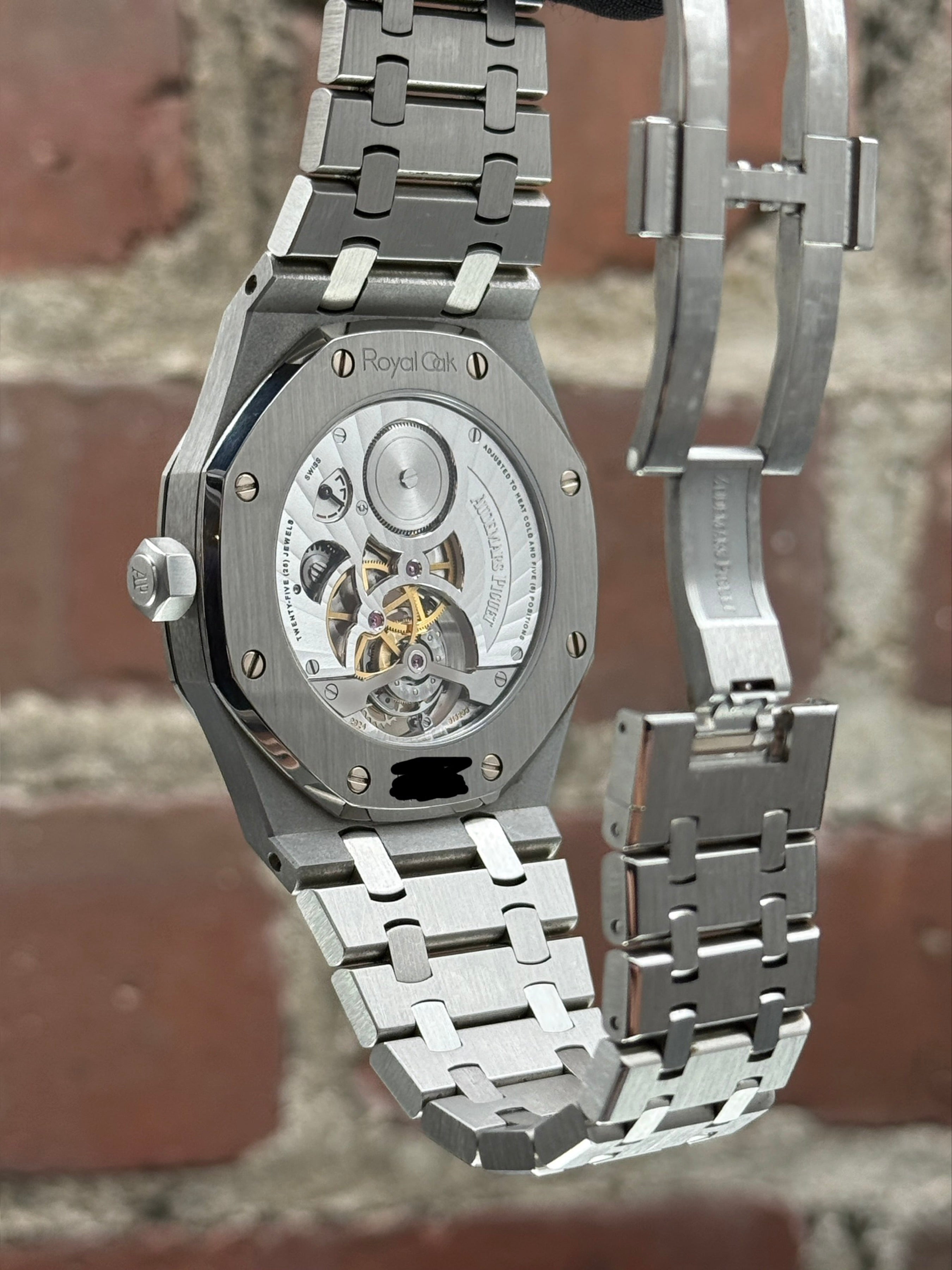 Pre-owned Audemars Piguet Royal Oak Tourbillon Extra-thin 26522ST.OO.1220ST.01 | steel purple