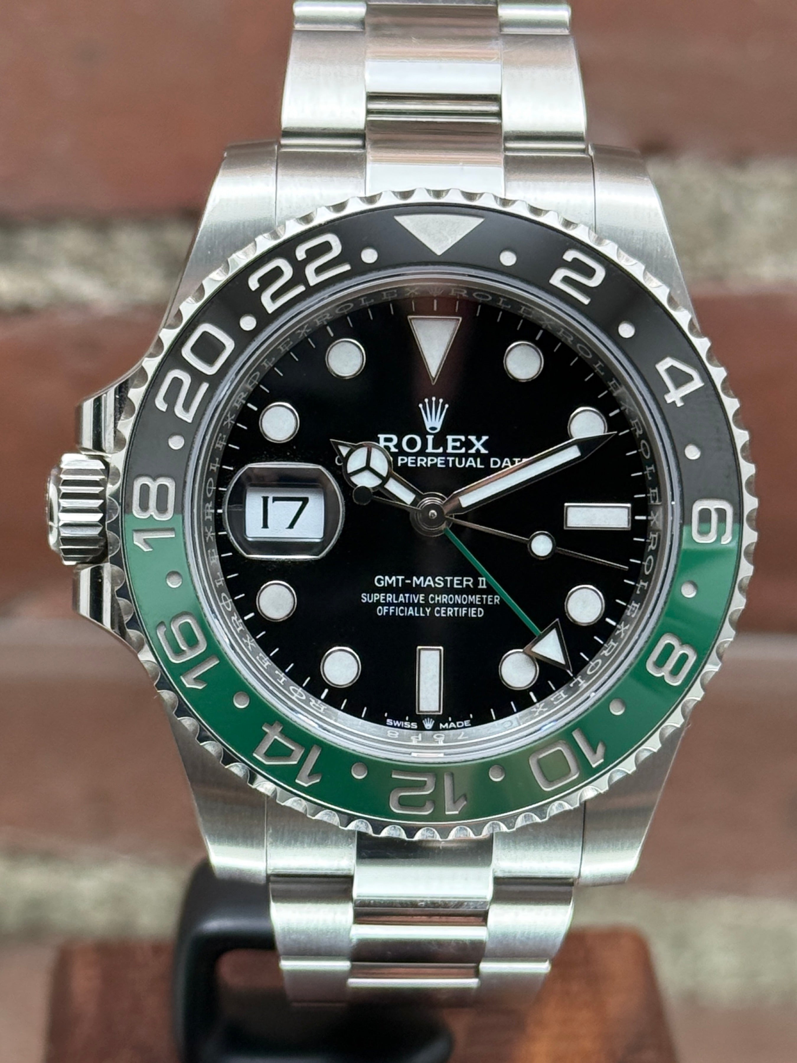 Pre-owned Rolex GMT-Master II "Sprite" 126720VTNR | steel black