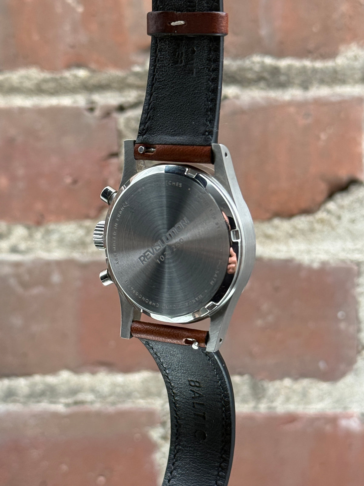 Pre-owned Baltic Watches Bicompax Pulsometer Revolution & The Rake | Steel Salmon