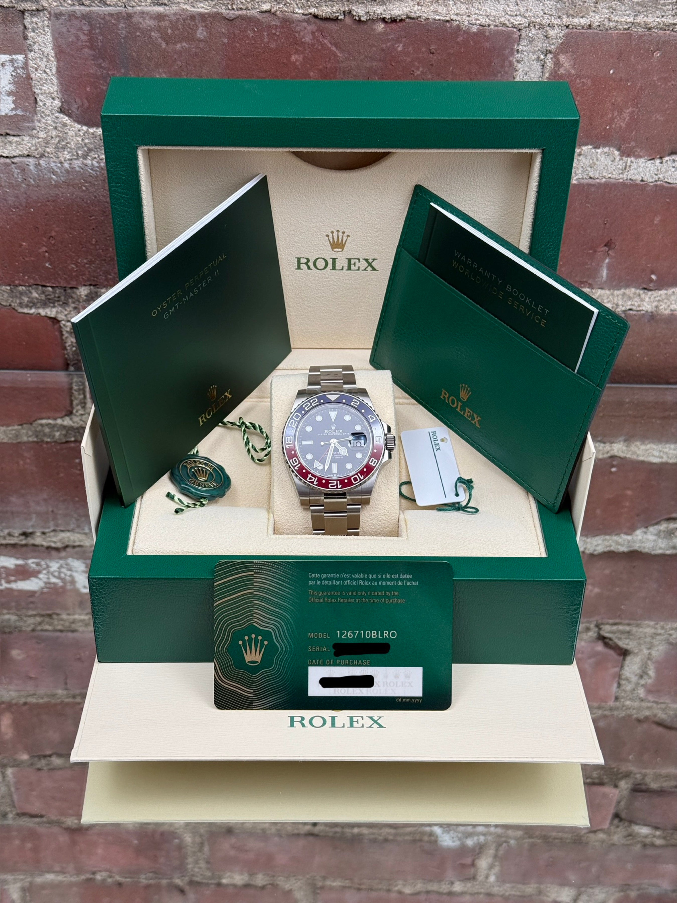Pre-owned Rolex "Pepsi" GMT-Master II 126710BLRO | Steel Black