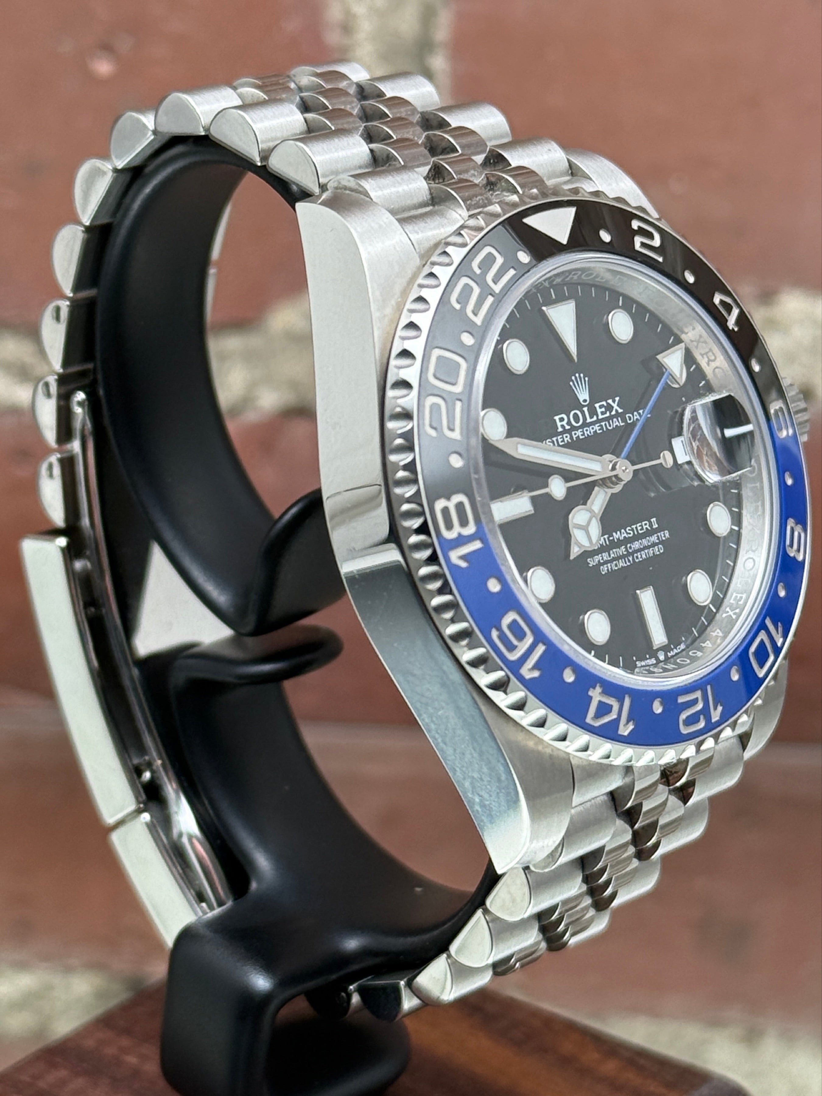 Pre-owned Rolex GMT-Master II 126710BLNR | steel black