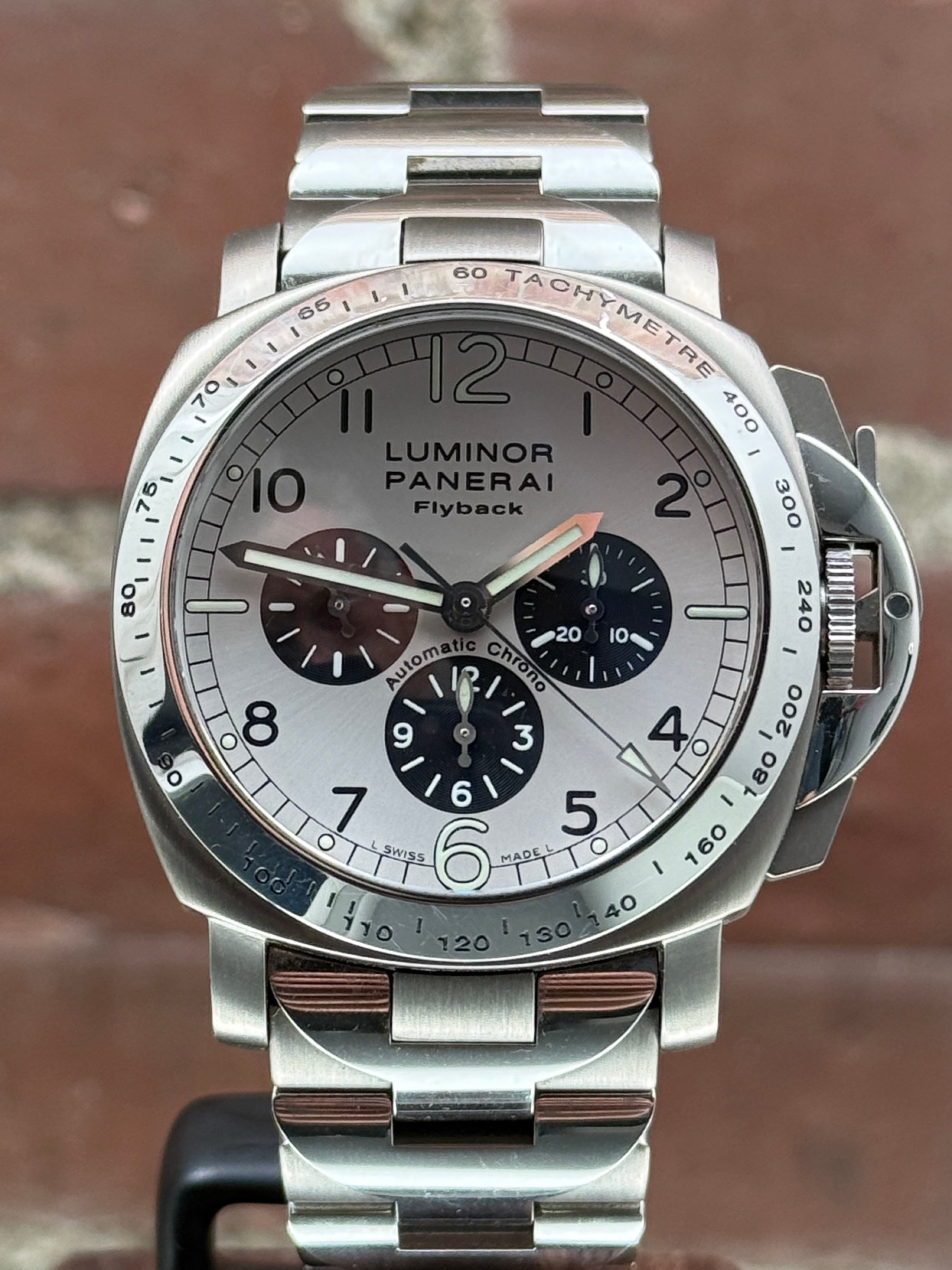 Pre-owned Panerai Luminor PAM 00060 | Titanium Silver
