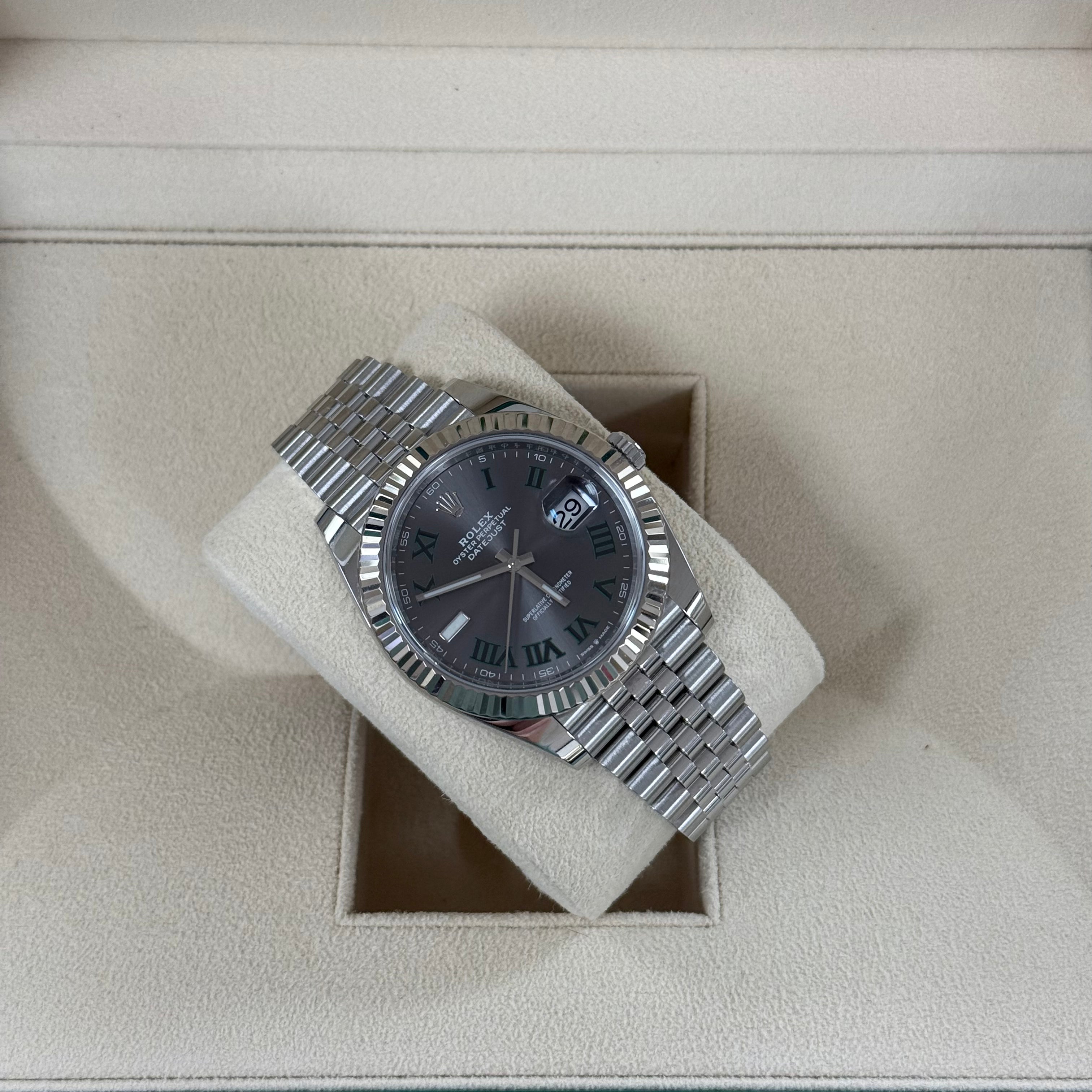 Rolex DateJust 41 "Wimbledon" Stainless Steel Jubilee