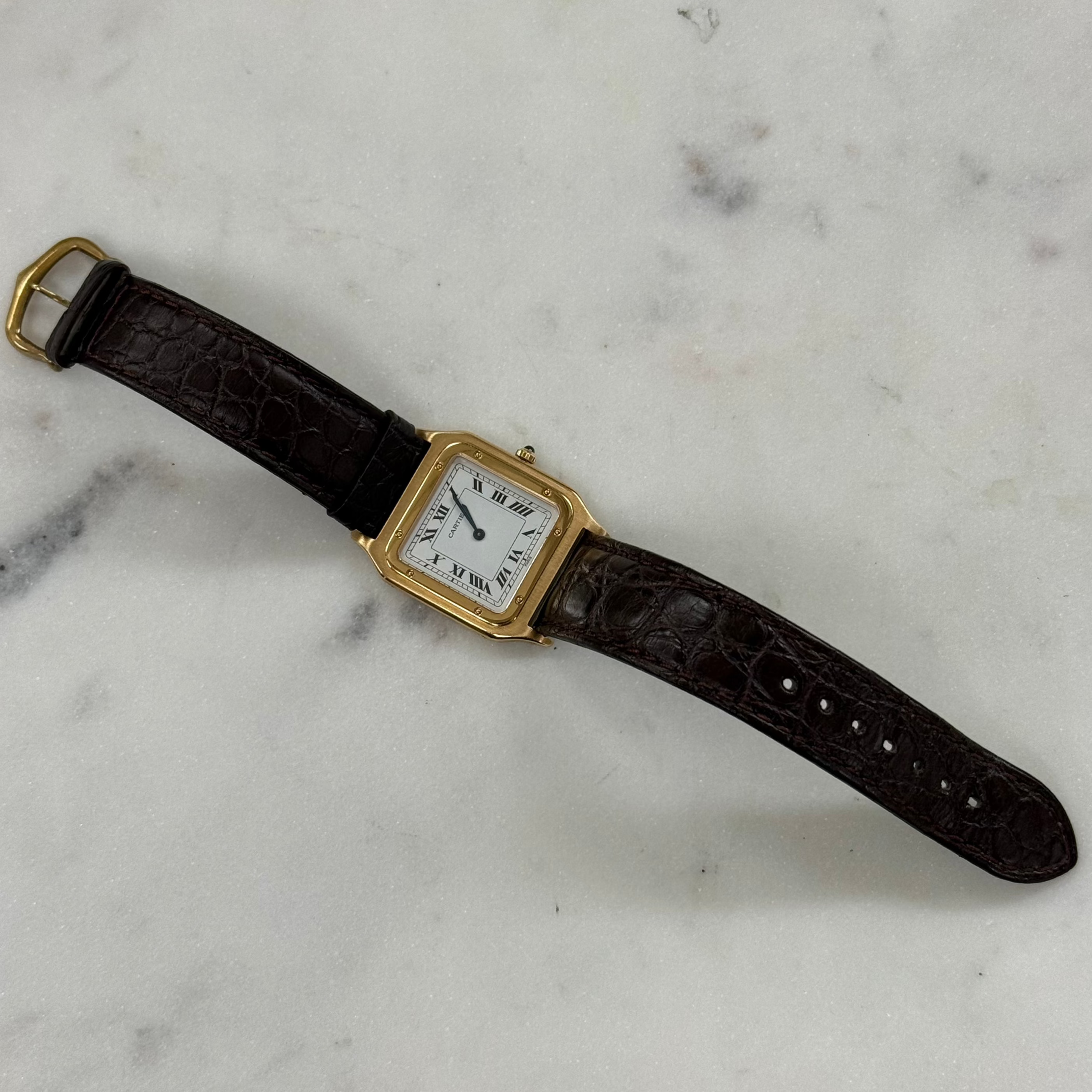 Cartier Santos Dumont, Paris, 18k Yellow Gold (Ref. 9605)