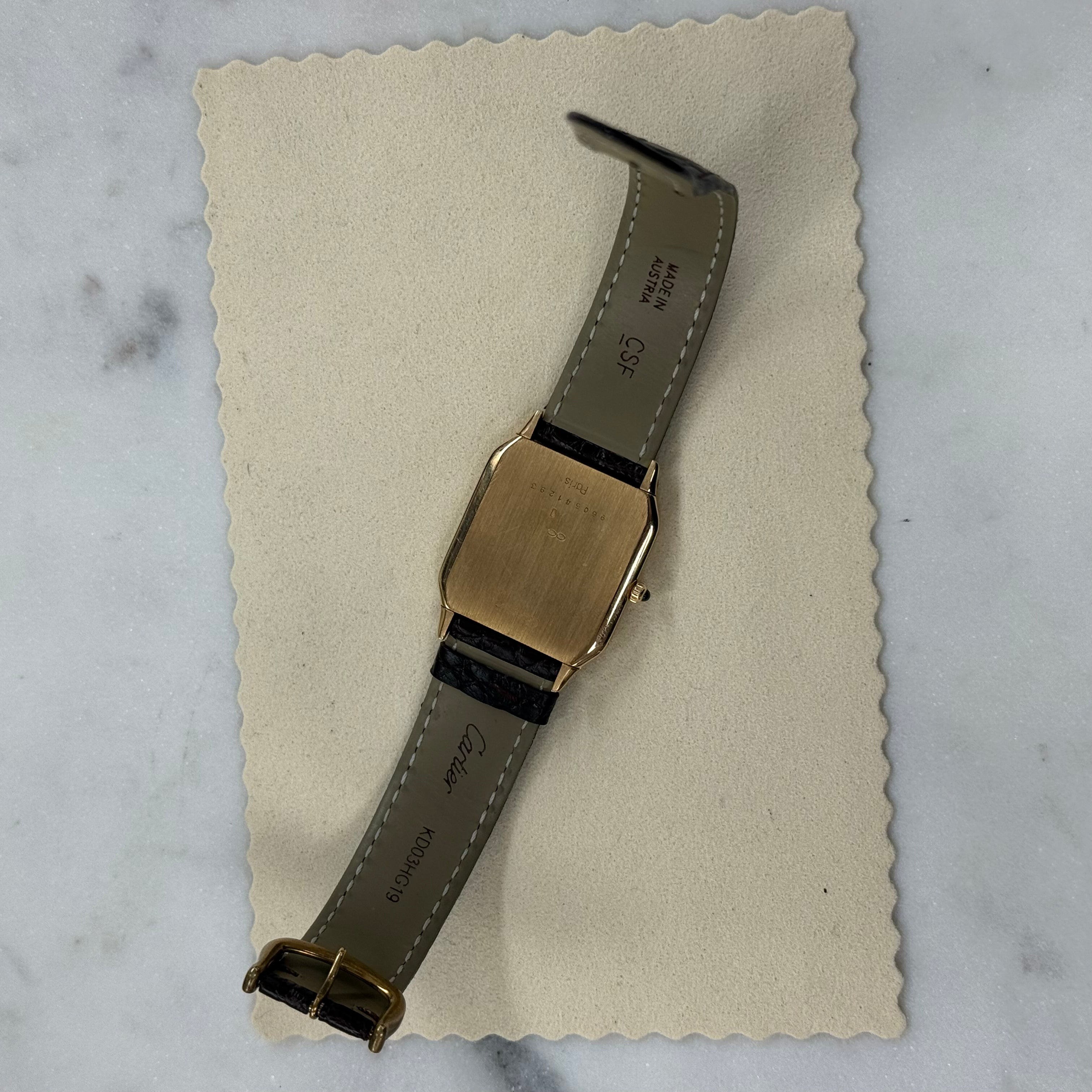 Cartier Santos Dumont, Paris, 18k Yellow Gold (Ref. 9605)