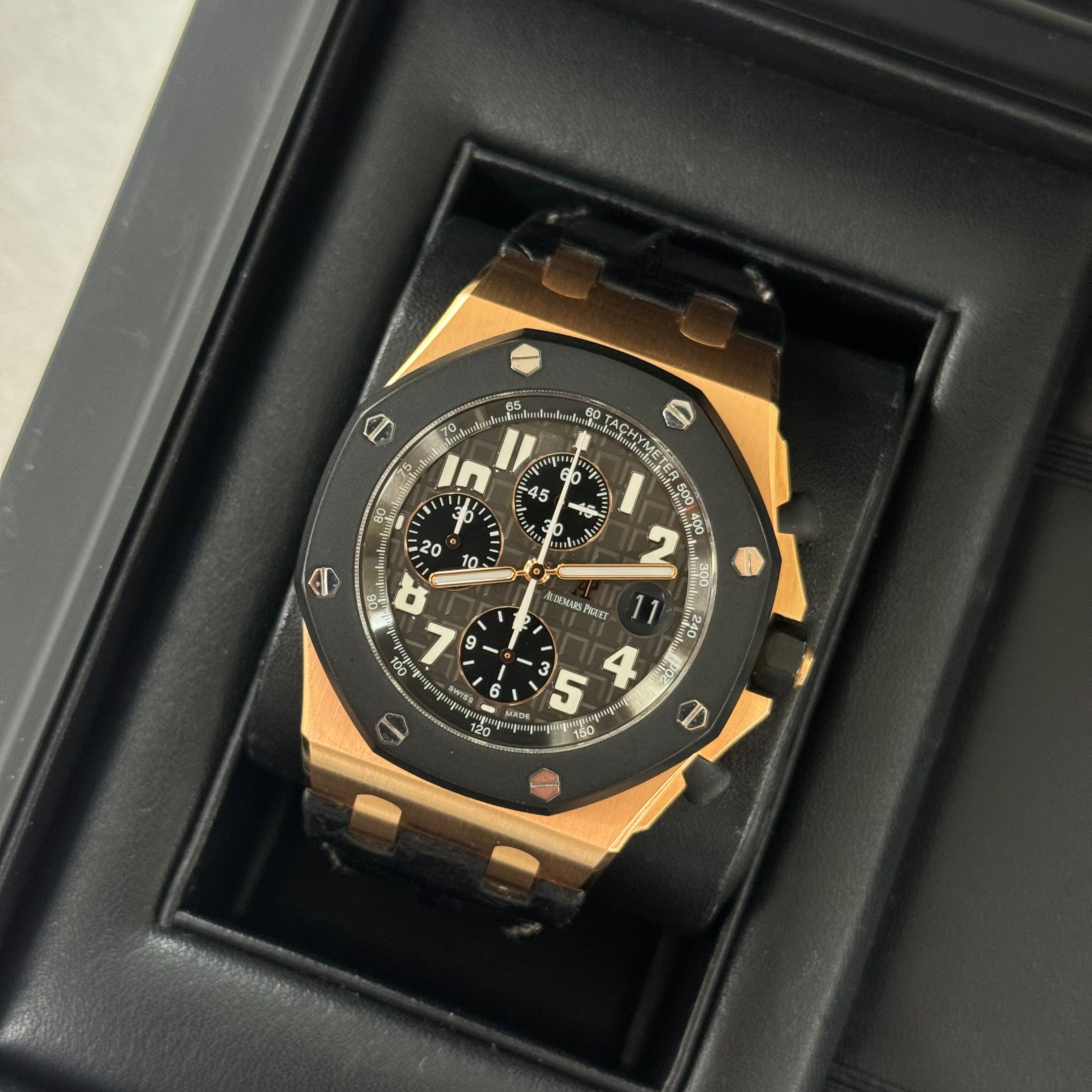 Audemars Piguet Royal Oak Offshore Rose Gold "Rubberclad" 42mm 25940OK Watch