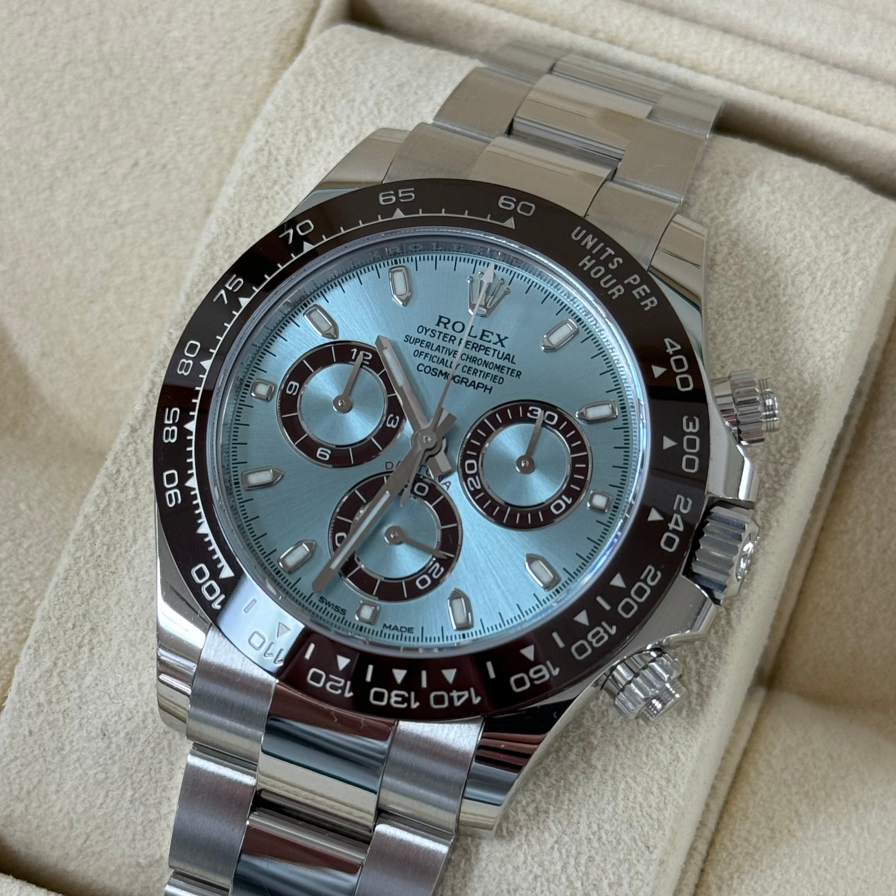 Rolex Cosmograph Daytona Platinum Ice Blue 116506 Watch