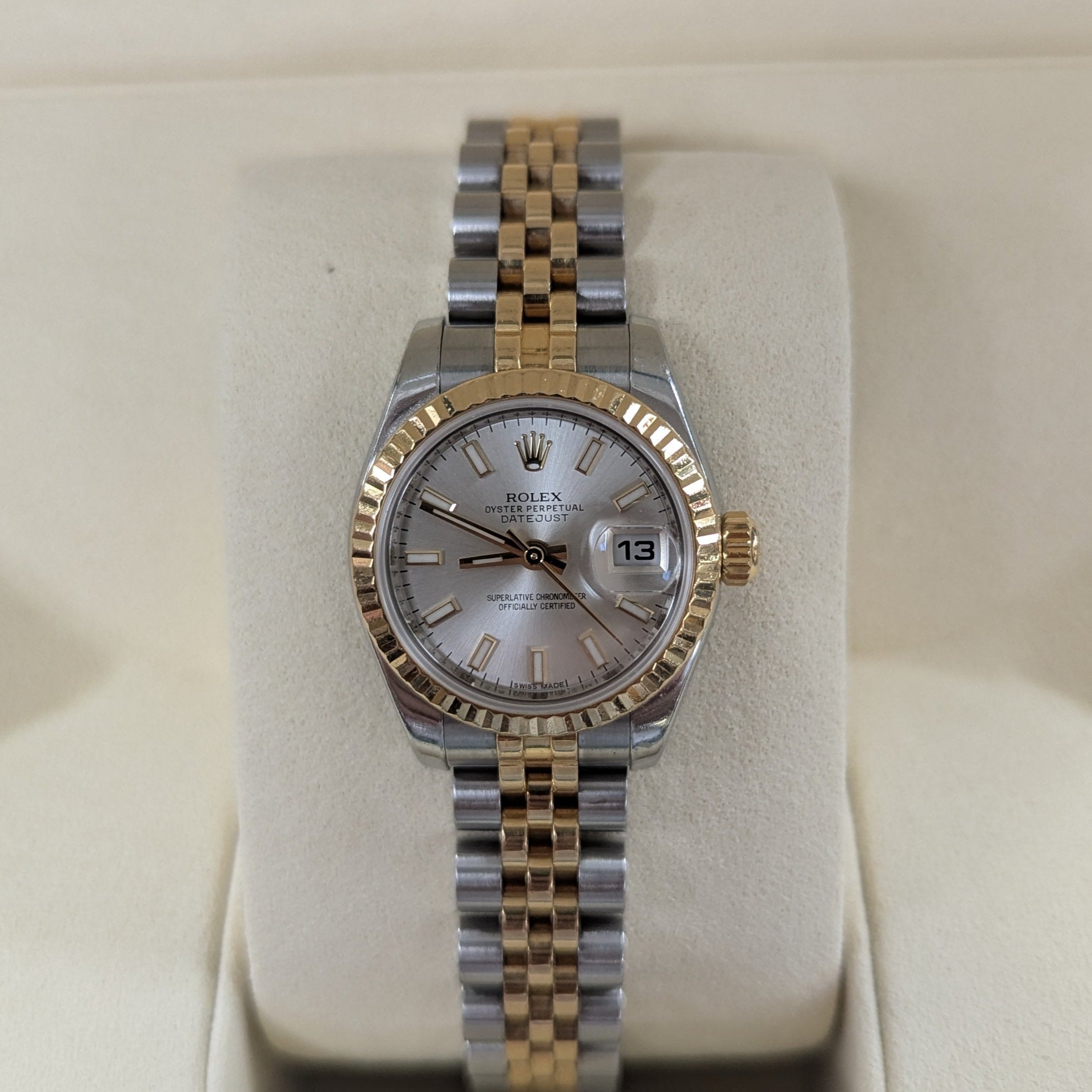 Rolex DateJust 26m, Two Tone, Silver Dial (Ref. 179173)